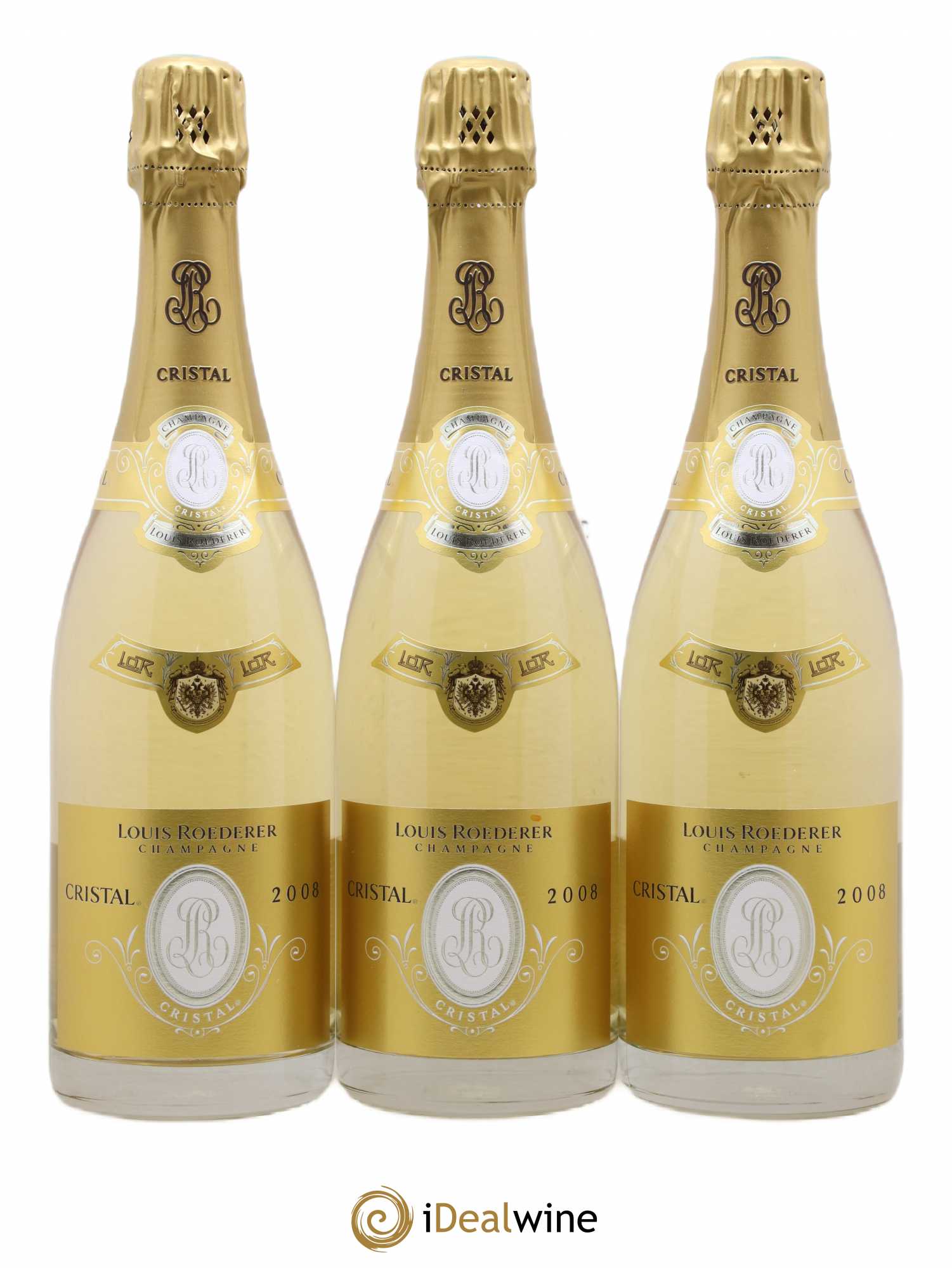Cristal Louis Roederer 2008 - Lot de 3 bouteilles - 0