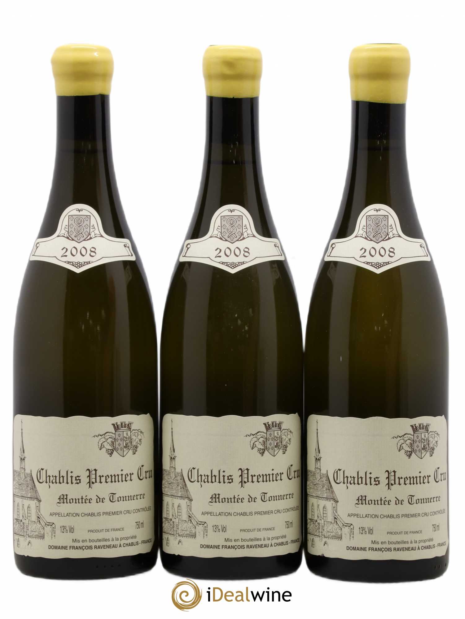 Chablis 1er Cru Montée de Tonnerre Raveneau (Domaine) 2008 - Lot de 3 bouteilles - 0