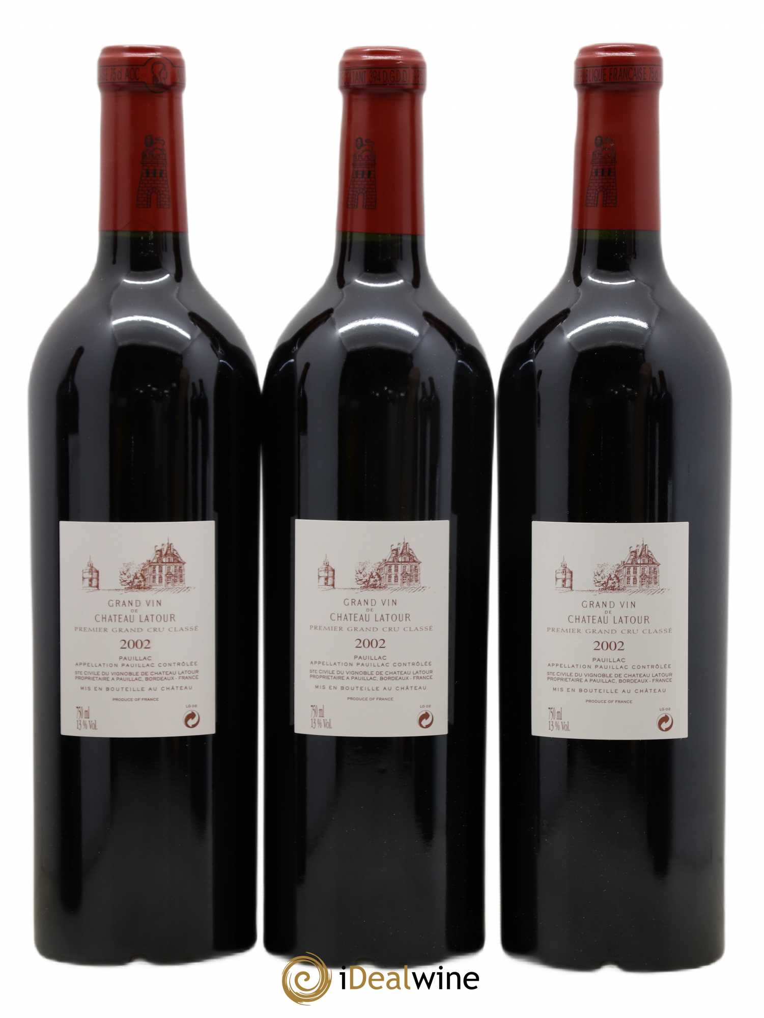 Château Latour 1er Grand Cru Classé 2002 - Lot de 6 bouteilles - 2