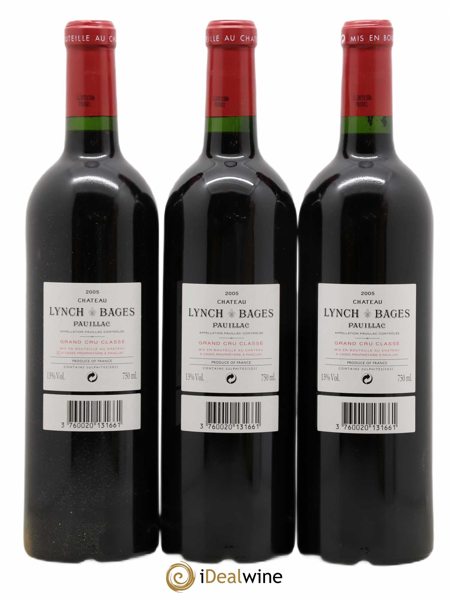 Château Lynch Bages 5ème Grand Cru Classé 2005 - Lot de 6 bouteilles - 2