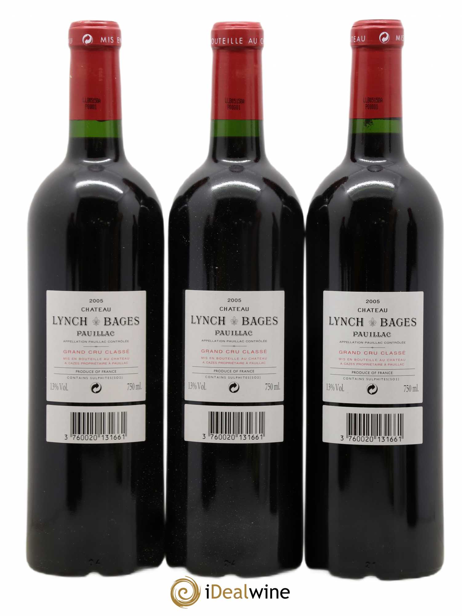 Château Lynch Bages 5ème Grand Cru Classé 2005 - Lot de 6 bouteilles - 4