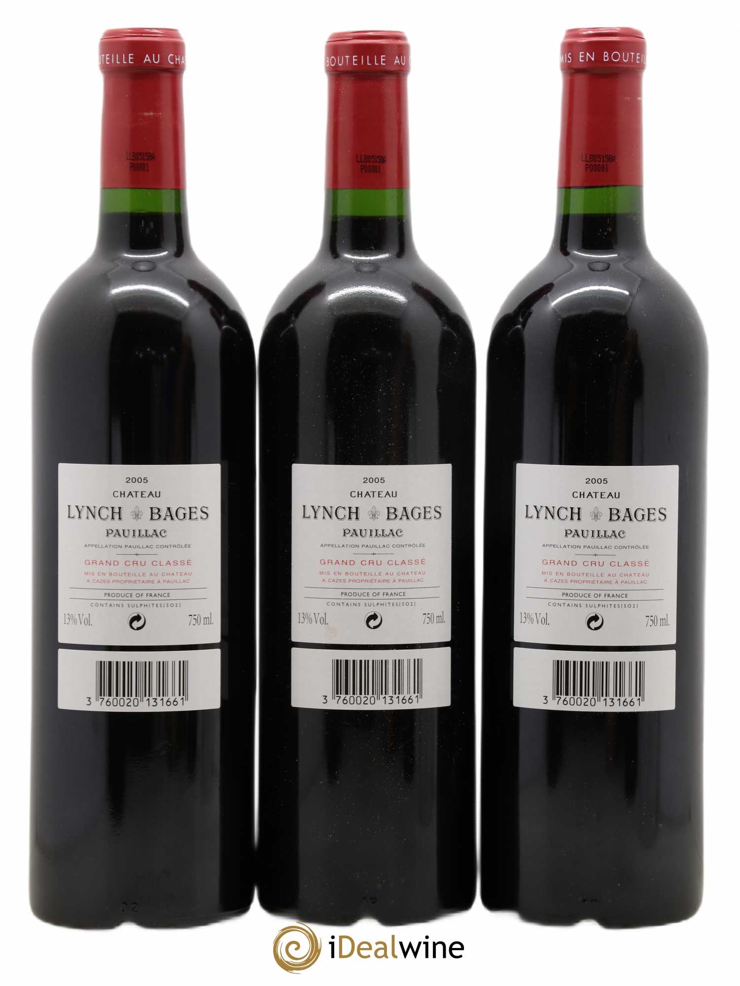 Château Lynch Bages 5ème Grand Cru Classé 2005 - Lot de 6 bouteilles - 4