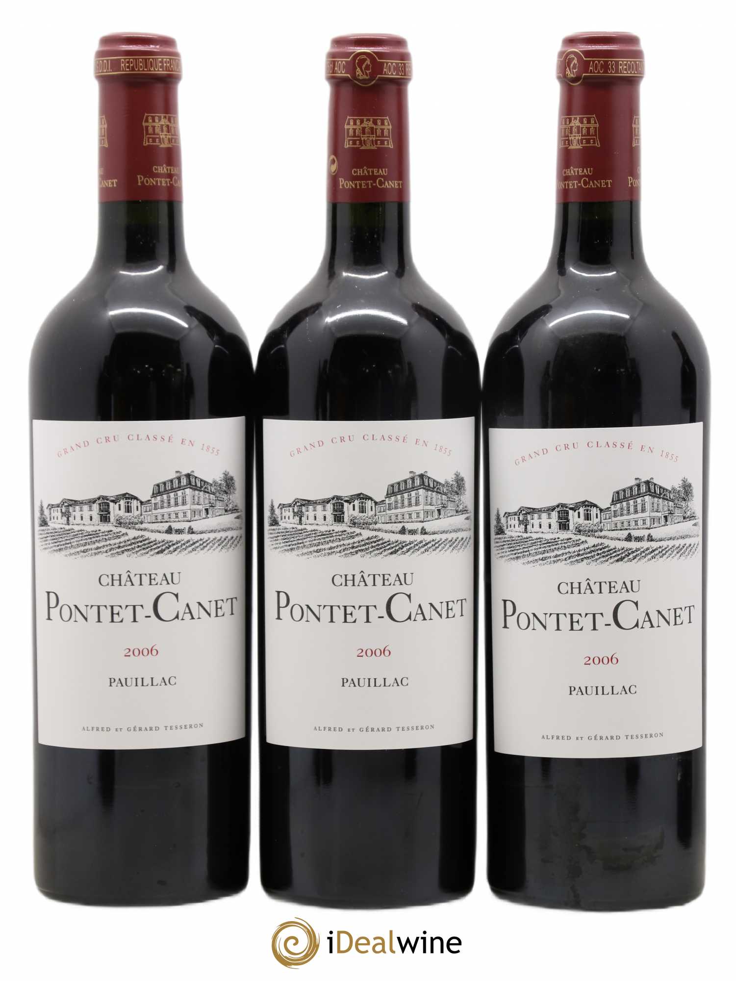 Château Pontet Canet 5ème Grand Cru Classé 2006 - Lot de 6 bouteilles - 1
