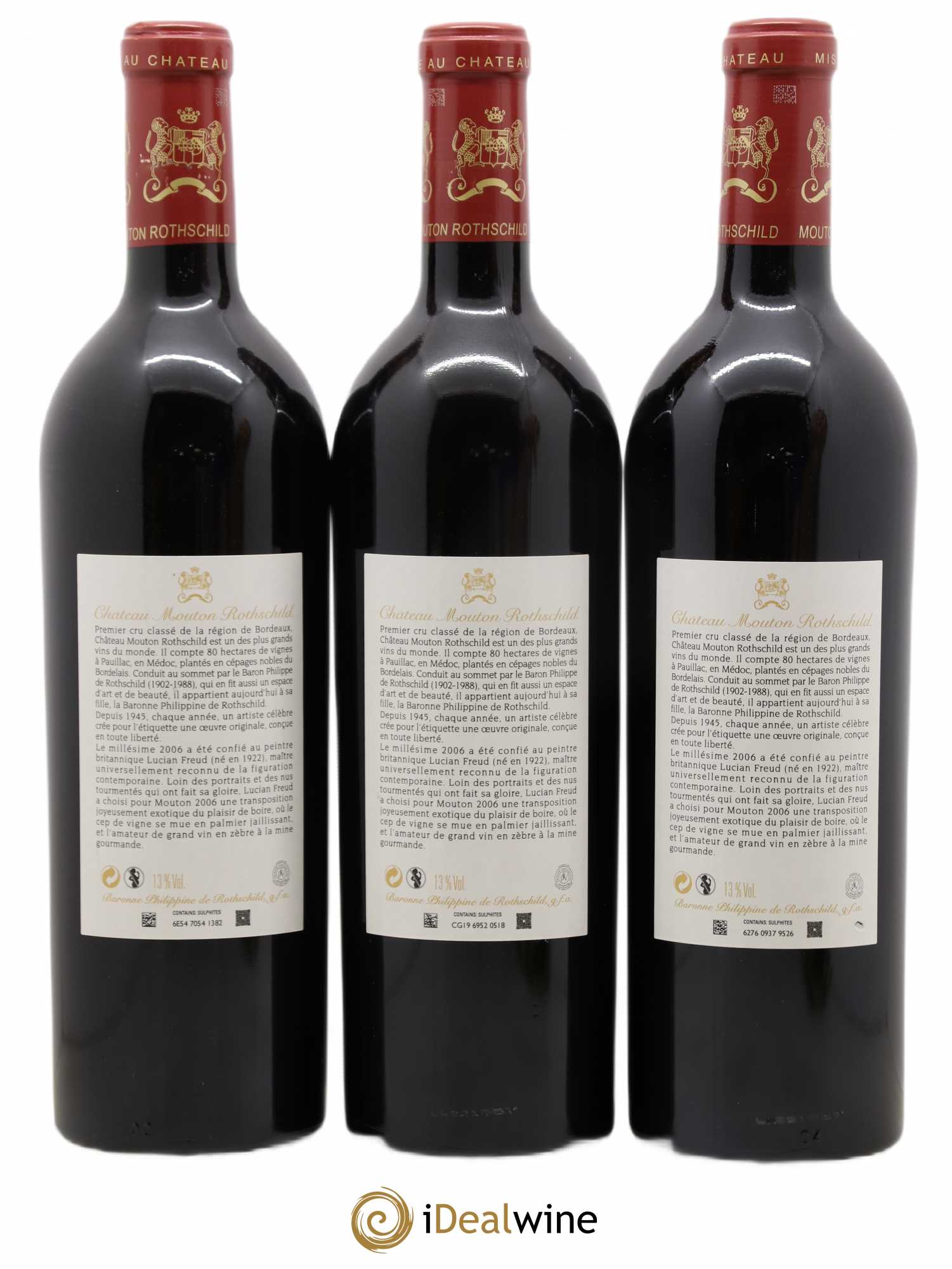 Château Mouton Rothschild 1er Grand Cru Classé 2006 - Lot de 6 bouteilles - 2
