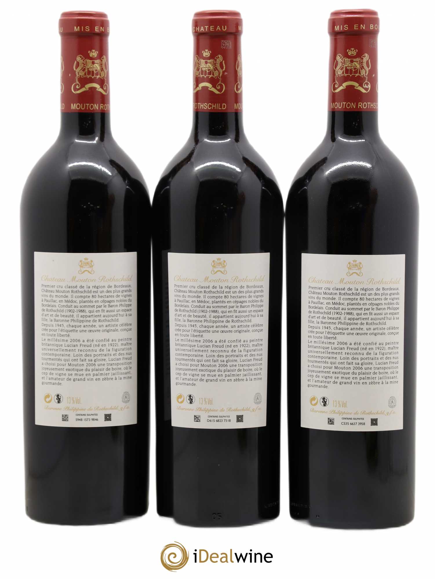 Château Mouton Rothschild 1er Grand Cru Classé 2006 - Lot de 6 bouteilles - 4