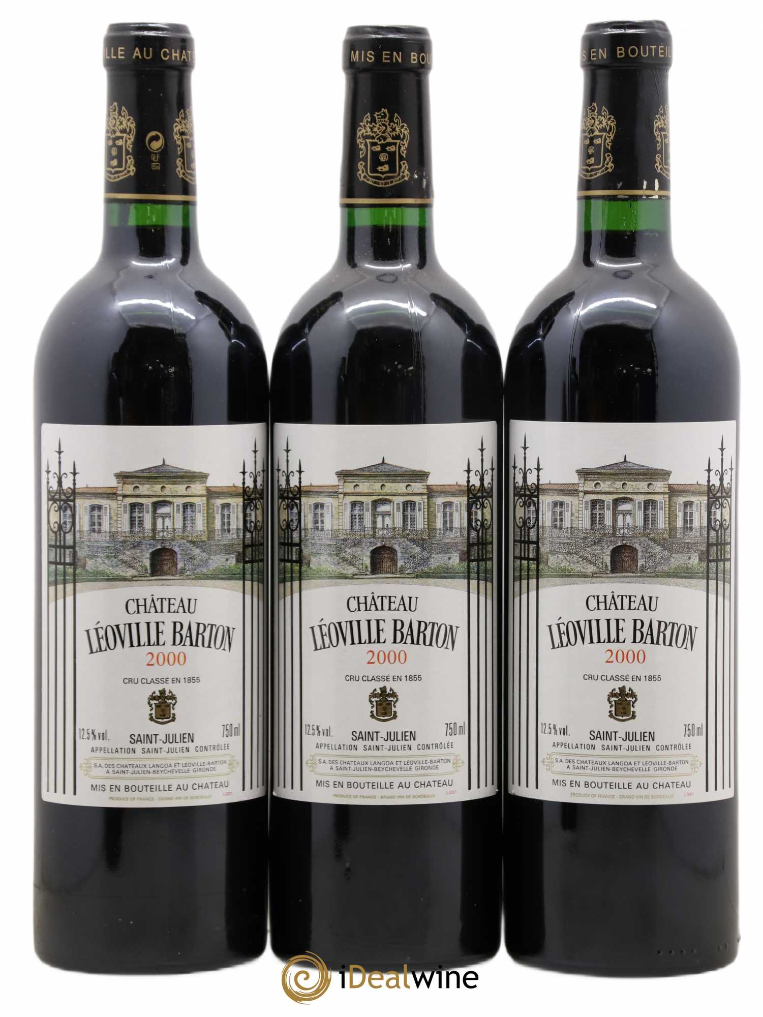 Château Léoville Barton 2ème Grand Cru Classé 2000 - Lot de 12 bouteilles - 1