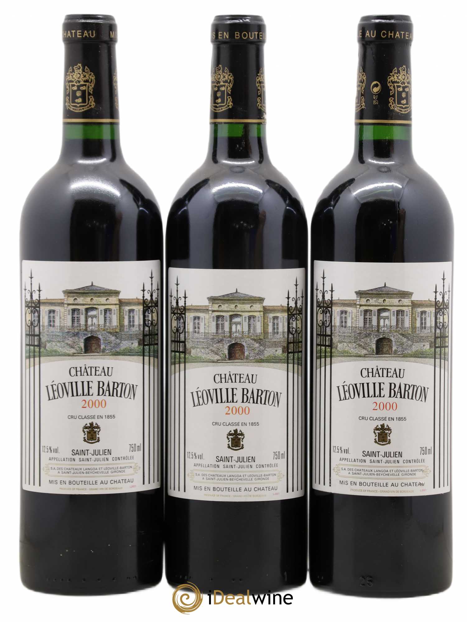Château Léoville Barton 2ème Grand Cru Classé 2000 - Lot de 12 bouteilles - 4