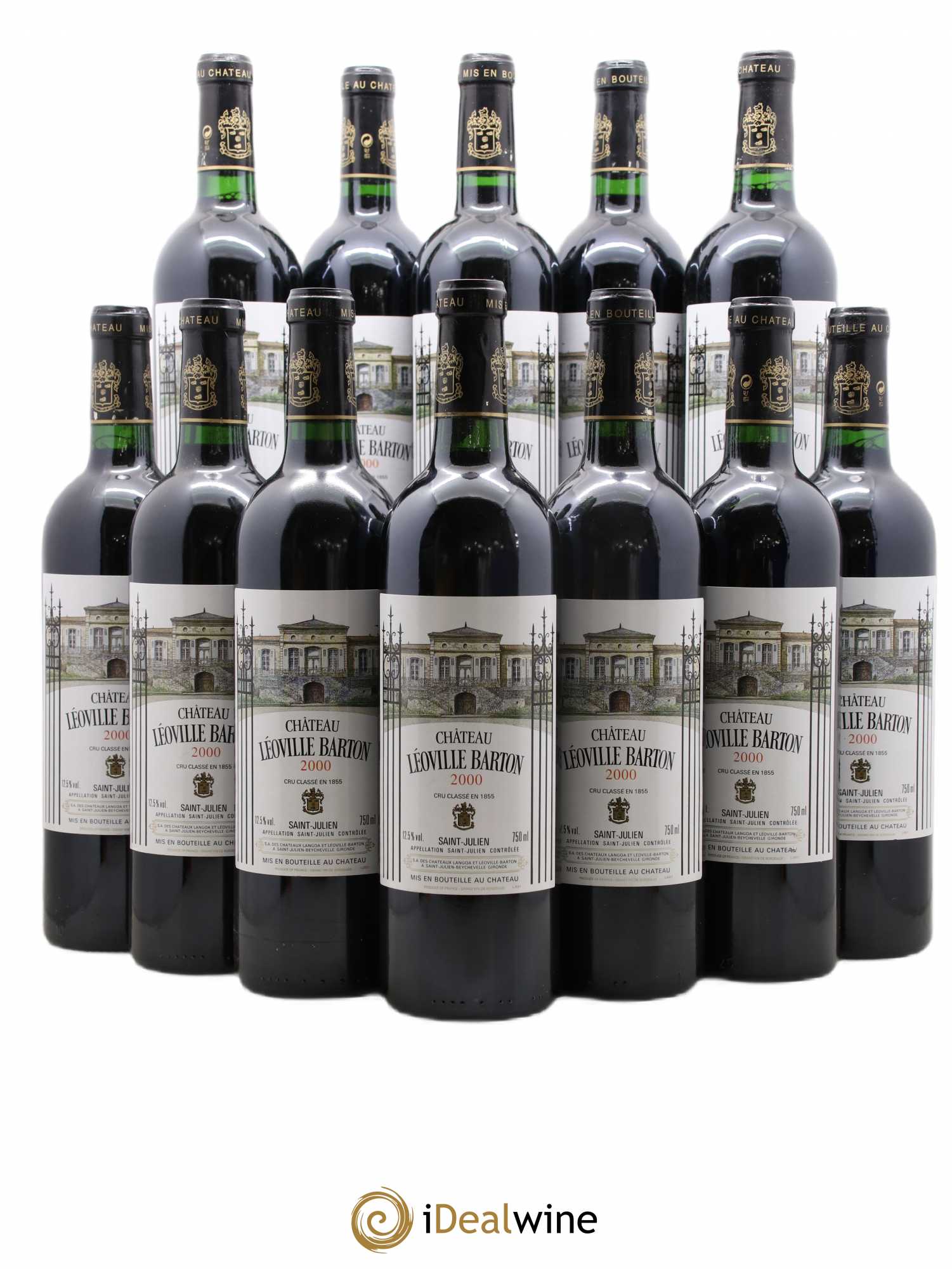Château Léoville Barton 2ème Grand Cru Classé 2000 - Lot de 12 bouteilles - 0