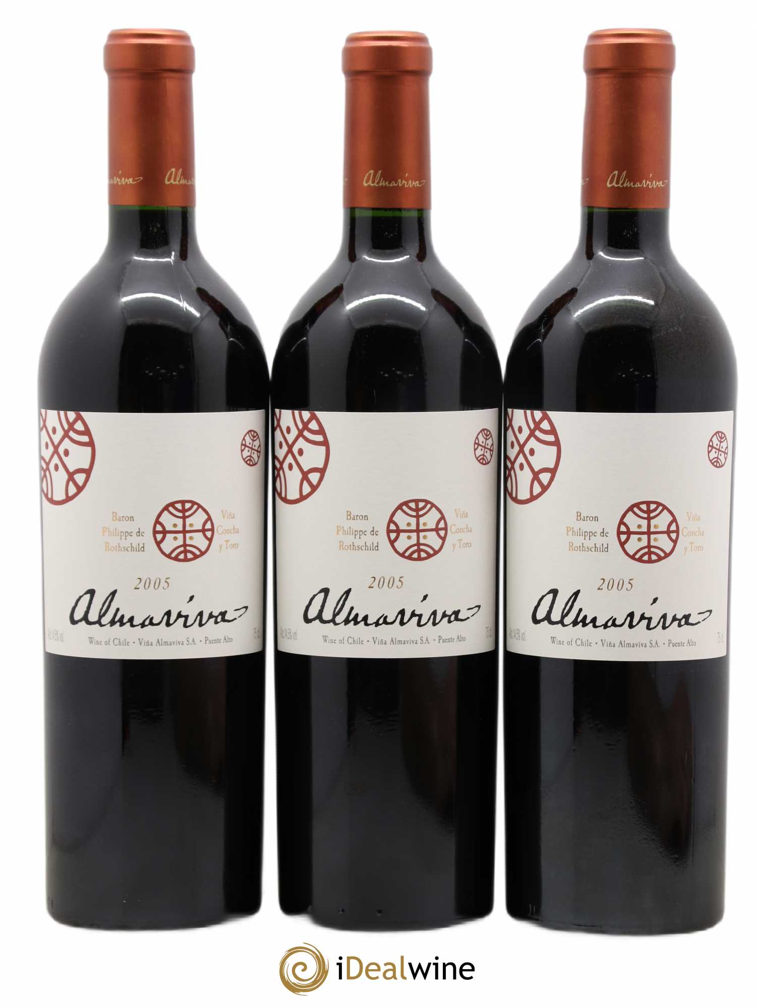 Chili Almaviva Baron P. de Rothschild Concha y Toro 2005 - Lot de 6 bouteilles - 3