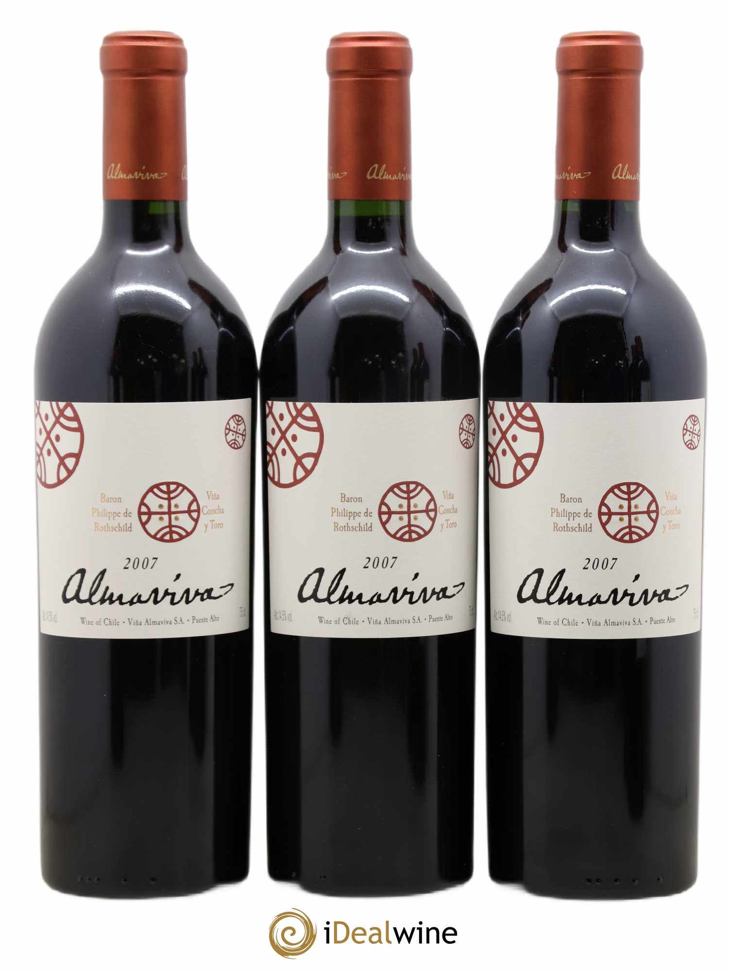 Chili Almaviva Baron P. de Rothschild Concha y Toro 2007 - Posten von 6 Flaschen - 1