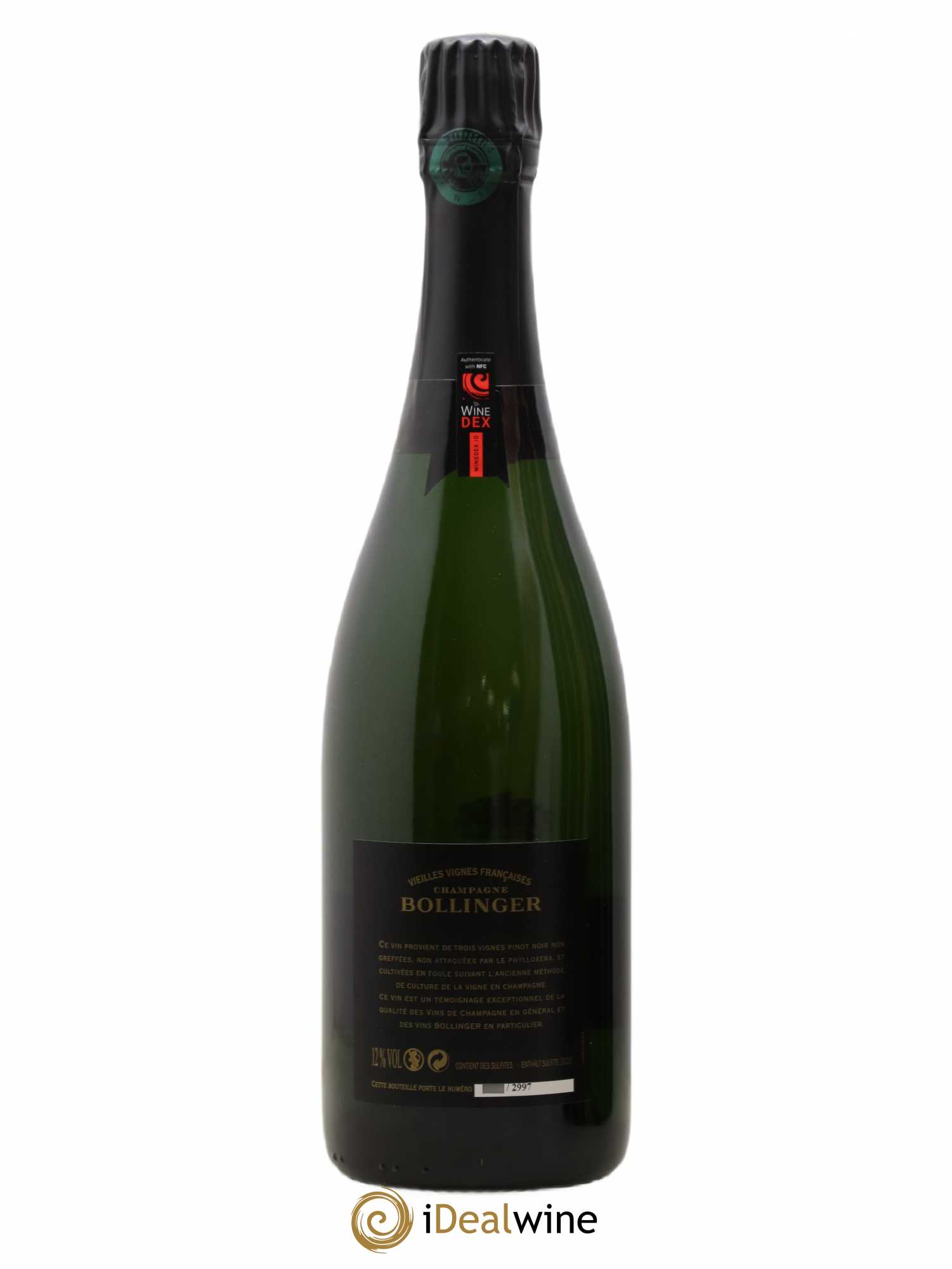 Brut Vieilles Vignes Françaises Bollinger 2002 - Lot de 1 bouteille - 2