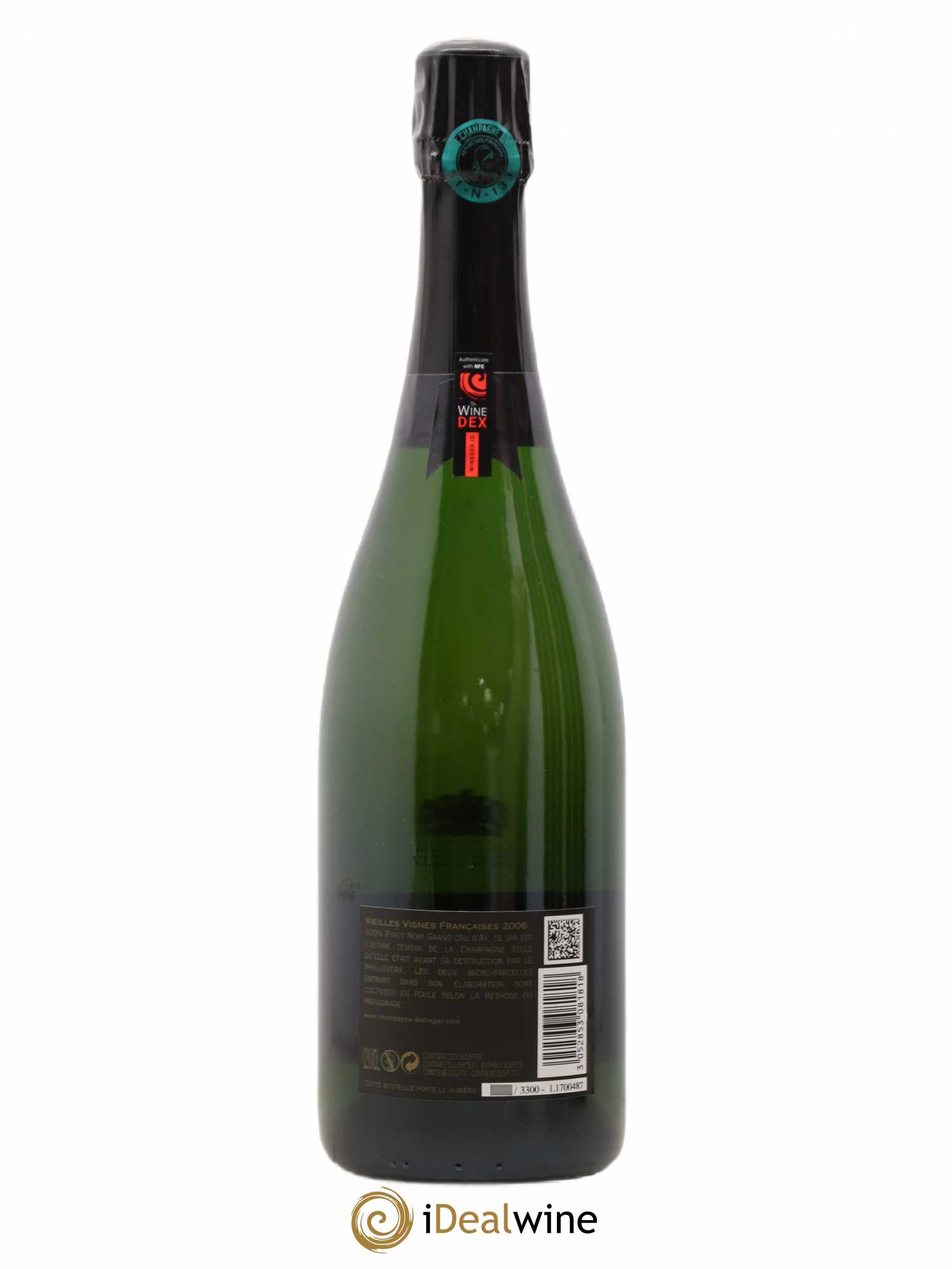 Brut Vieilles Vignes Françaises Bollinger 2006 - Lot de 1 bouteille - 2