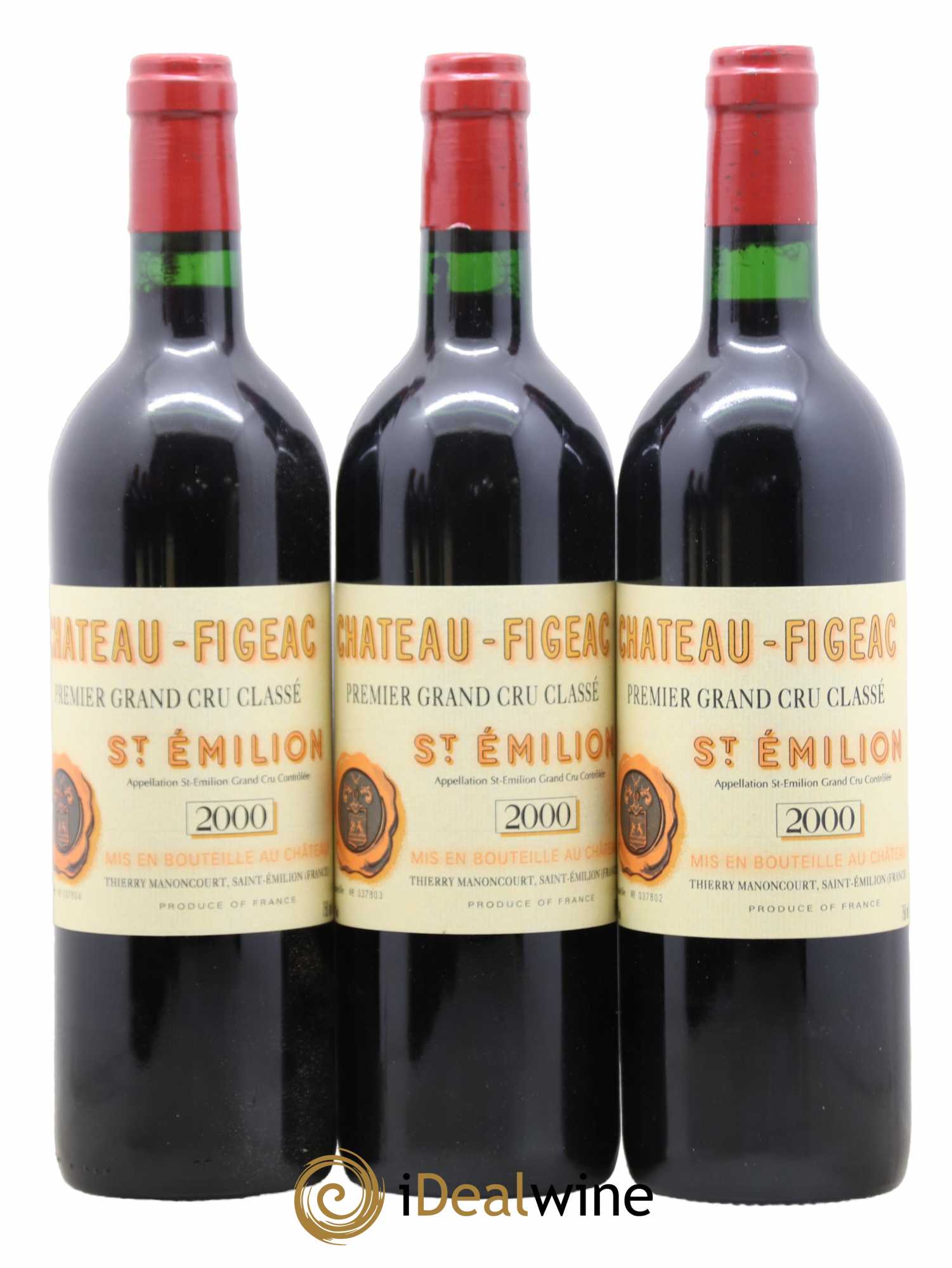 Château Figeac 1er Grand Cru Classé A 2000 - Lot de 12 bouteilles - 1