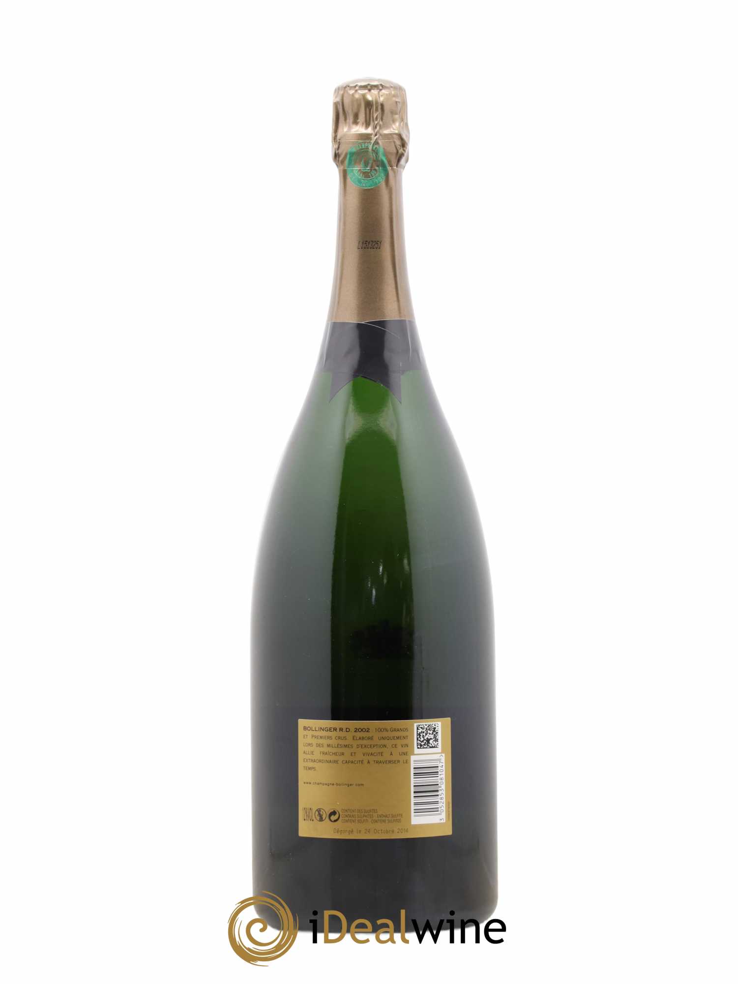 R.D. Extra-Brut Bollinger 2002 - Lot de 1 magnum - 2