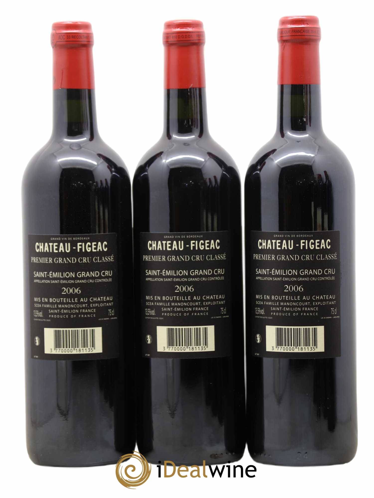 Château Figeac 1er Grand Cru Classé A 2006 - Lot de 6 bouteilles - 2