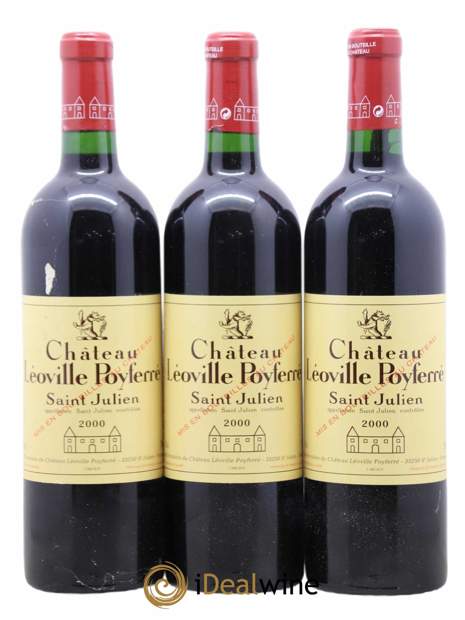 Château Léoville Poyferré 2ème Grand Cru Classé 2000 - Lotto di 12 bottiglie - 4