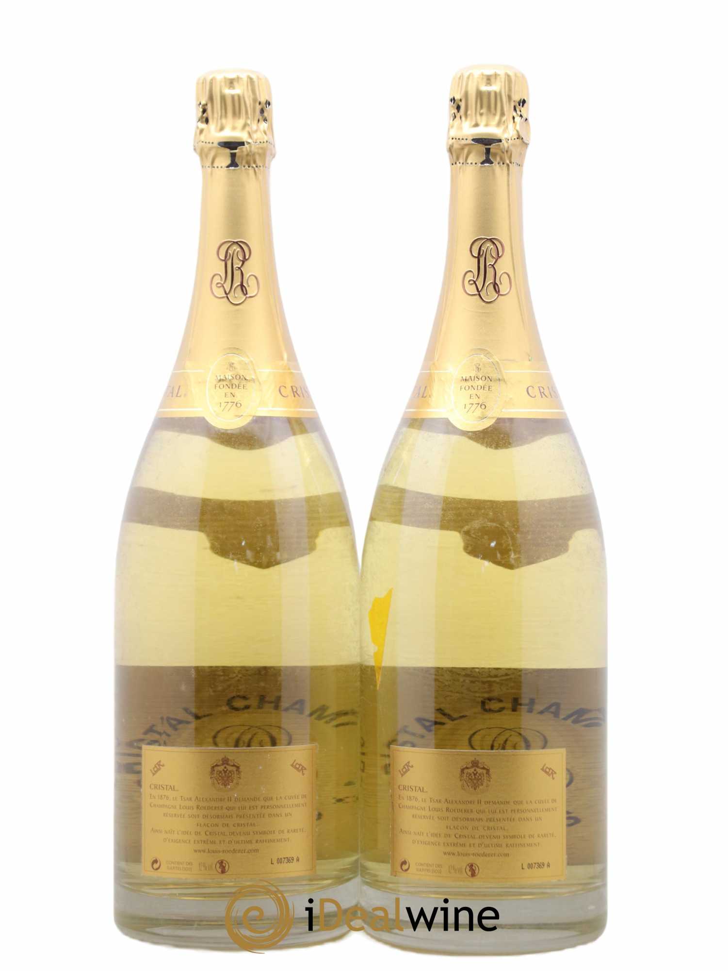 Cristal Louis Roederer 2002 - Lot de 2 magnums - 1