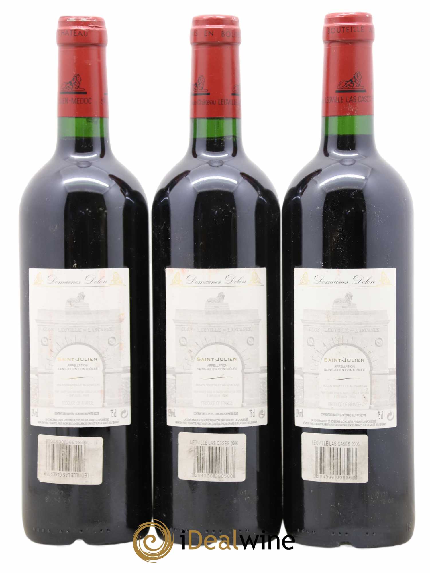 Château Léoville Las Cases 2ème Grand Cru Classé 2006 - Lot de 3 bouteilles - 1