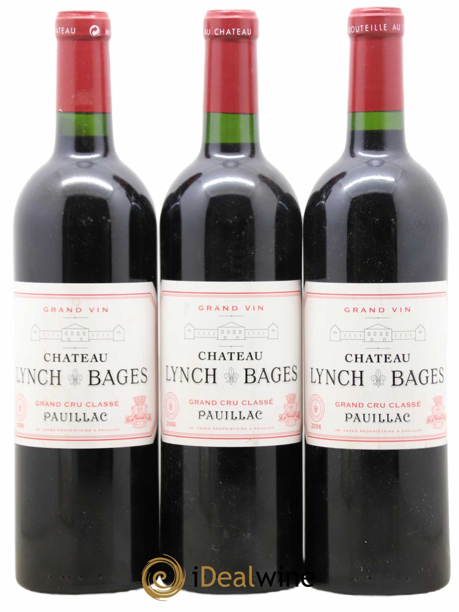 Château Lynch Bages 5ème Grand Cru Classé 2006 - Lot de 3 bouteilles - 0