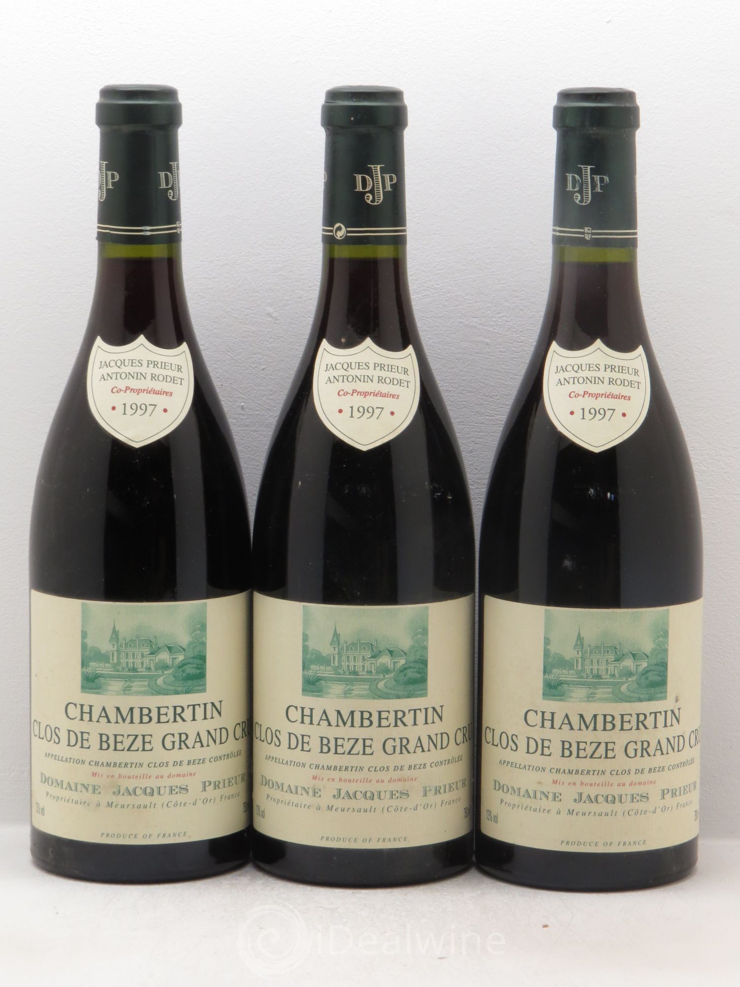 Chambertin Clos de Bèze Grand Cru Jacques Prieur (Domaine) 1997 - Lot de 3 bouteilles - 0