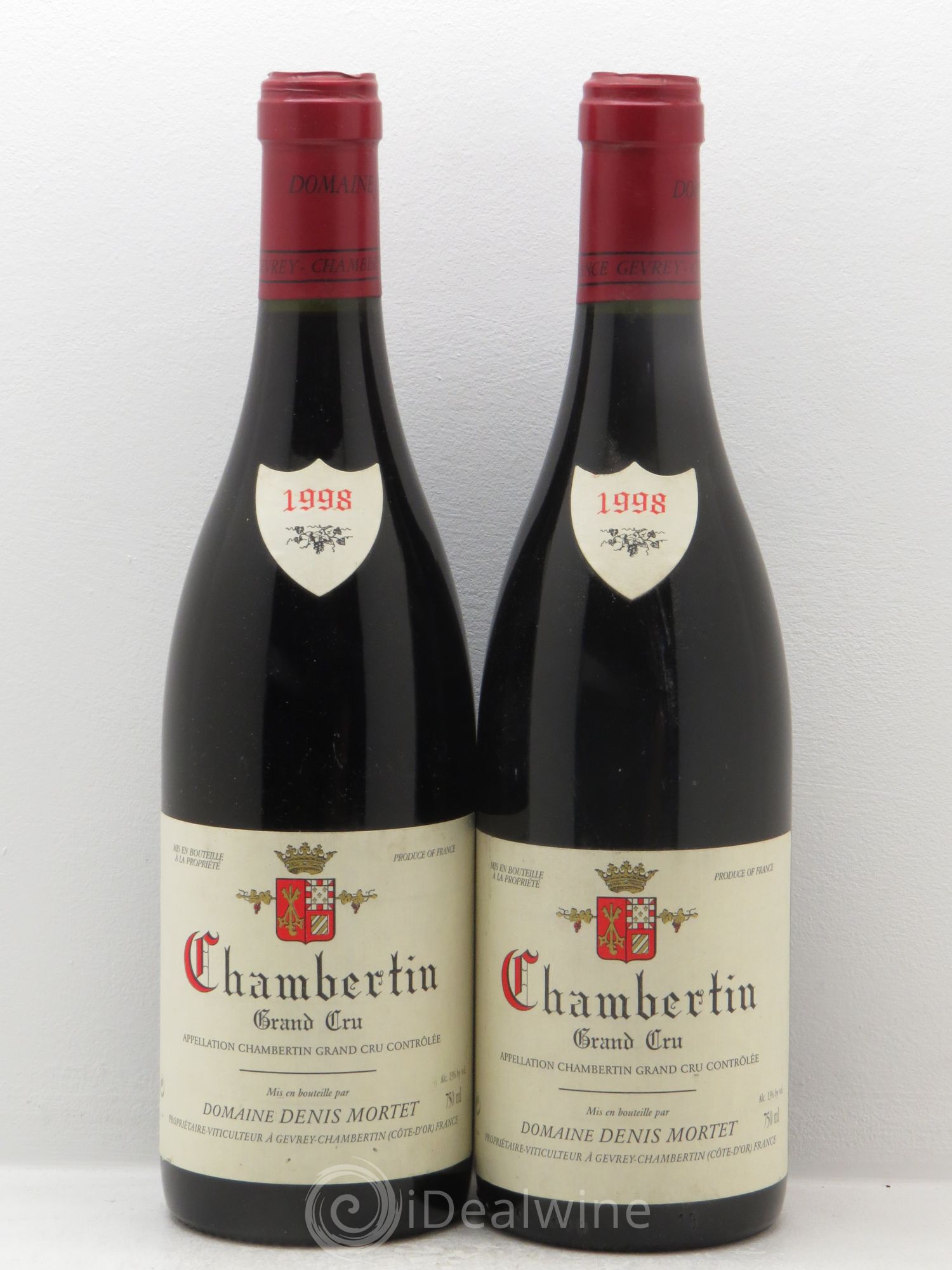 Chambertin Grand Cru Denis Mortet (Domaine) 1998 - Lot de 2 bouteilles - 0