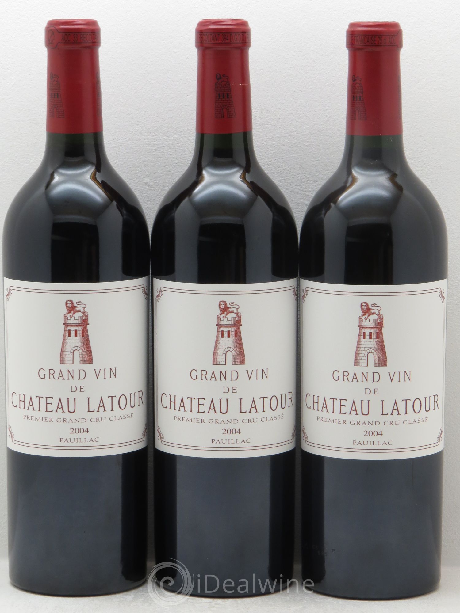 Château Latour 1er Grand Cru Classé 2004 - Lot de 3 bouteilles - 0