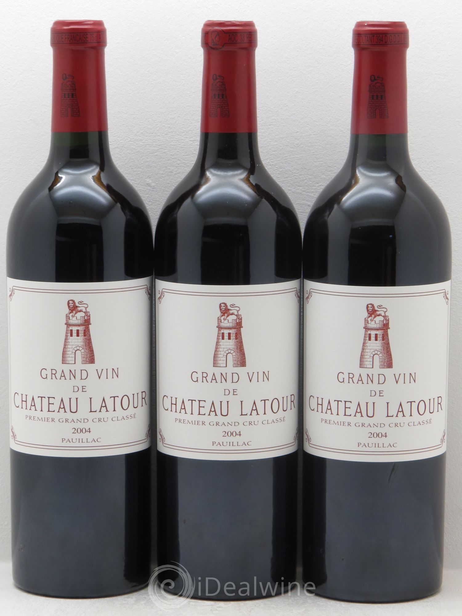 Château Latour 1er Grand Cru Classé 2004 - Lot de 3 bouteilles - 0