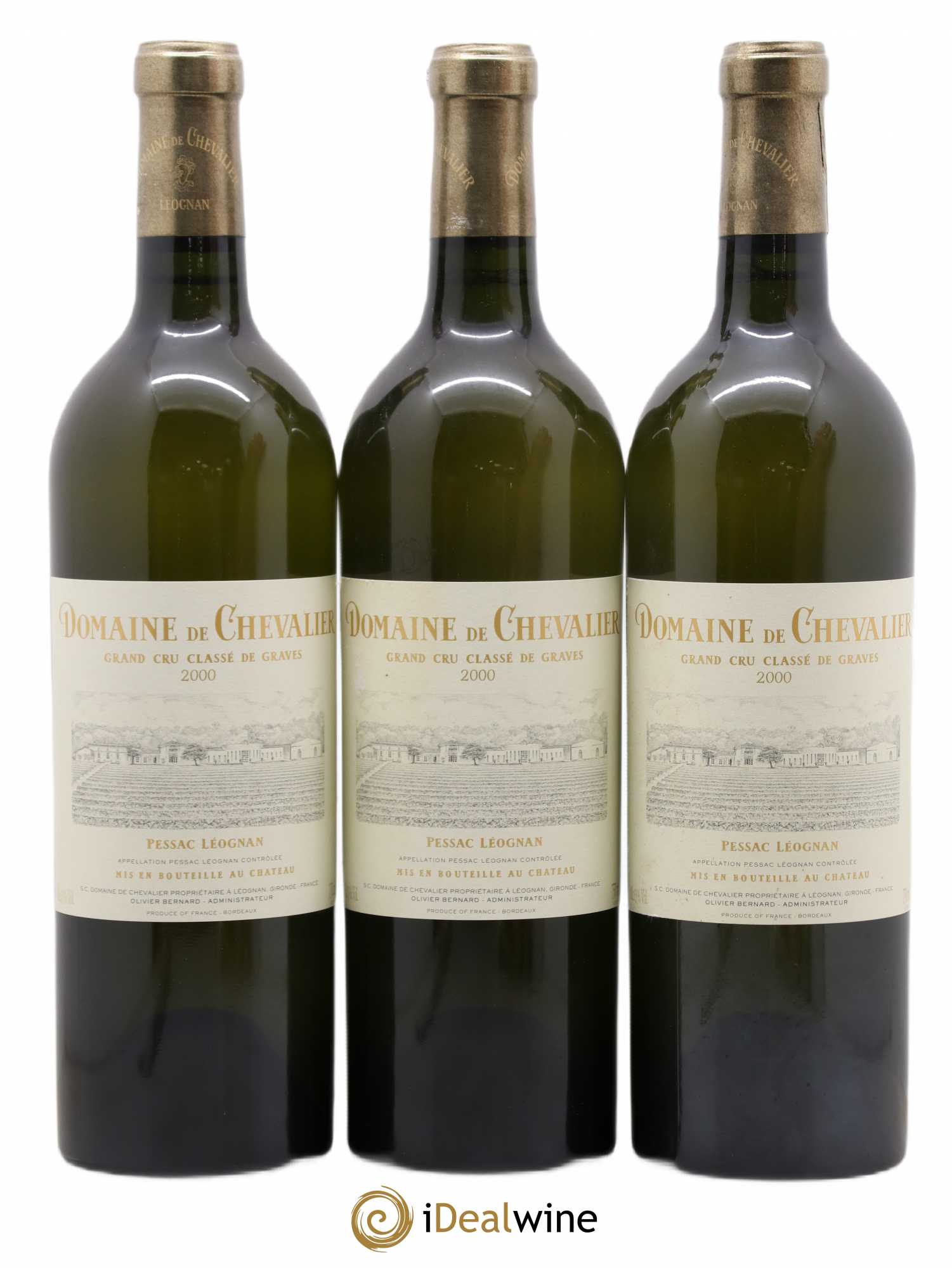 Domaine de Chevalier Cru Classé de Graves 2000 - Lot de 3 bouteilles - 0