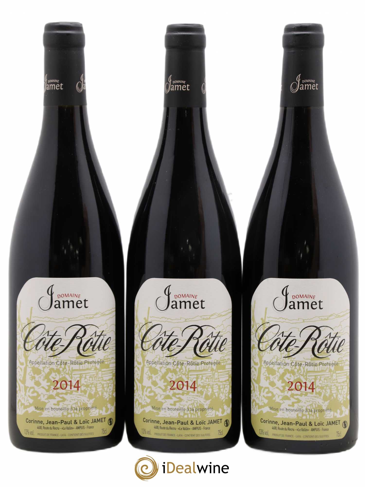 Côte-Rôtie Jamet (Domaine) 2014 - Lot de 3 bouteilles - 0