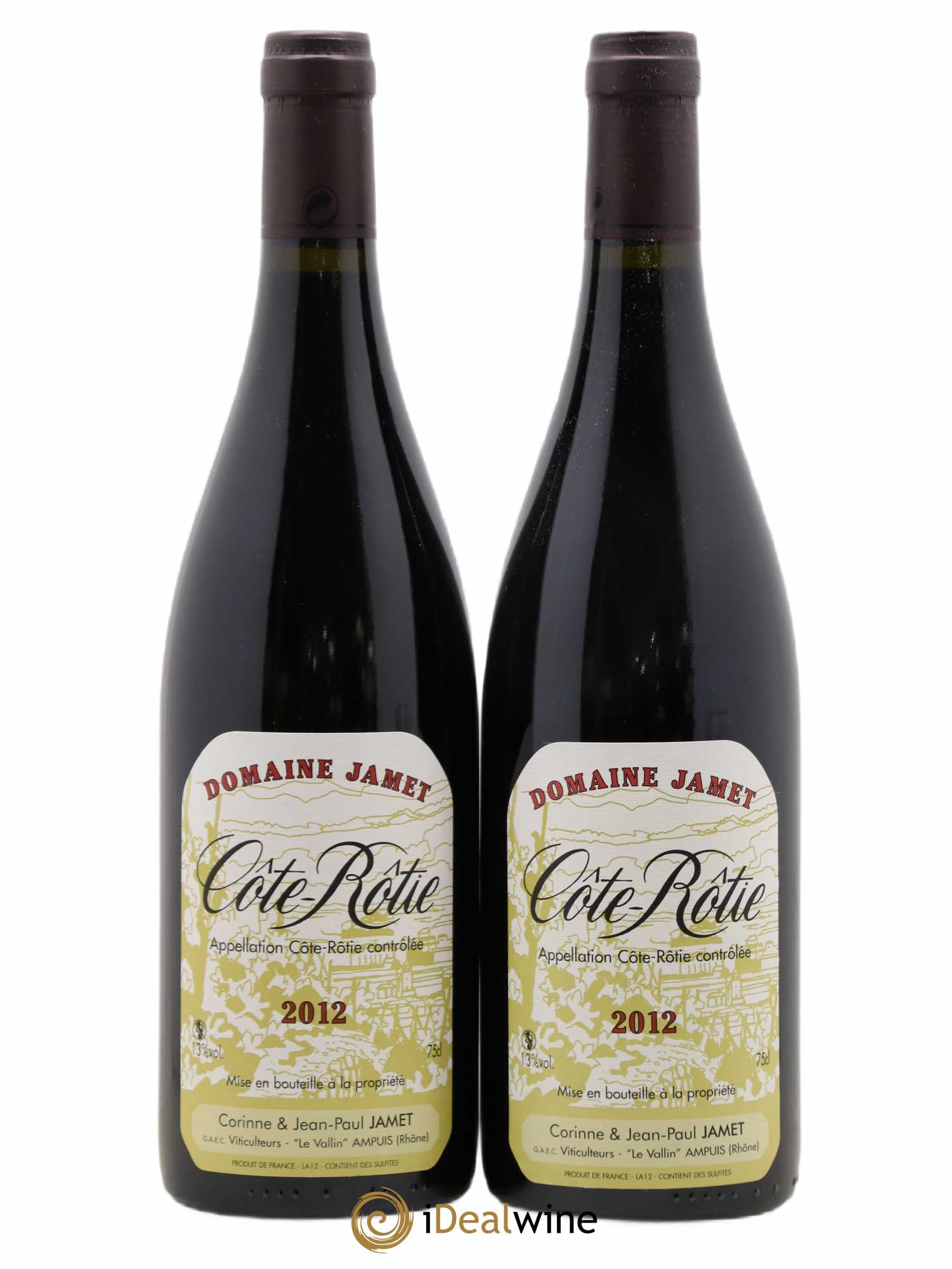 Côte-Rôtie Jamet (Domaine) 2012 - Lot de 2 bouteilles - 0