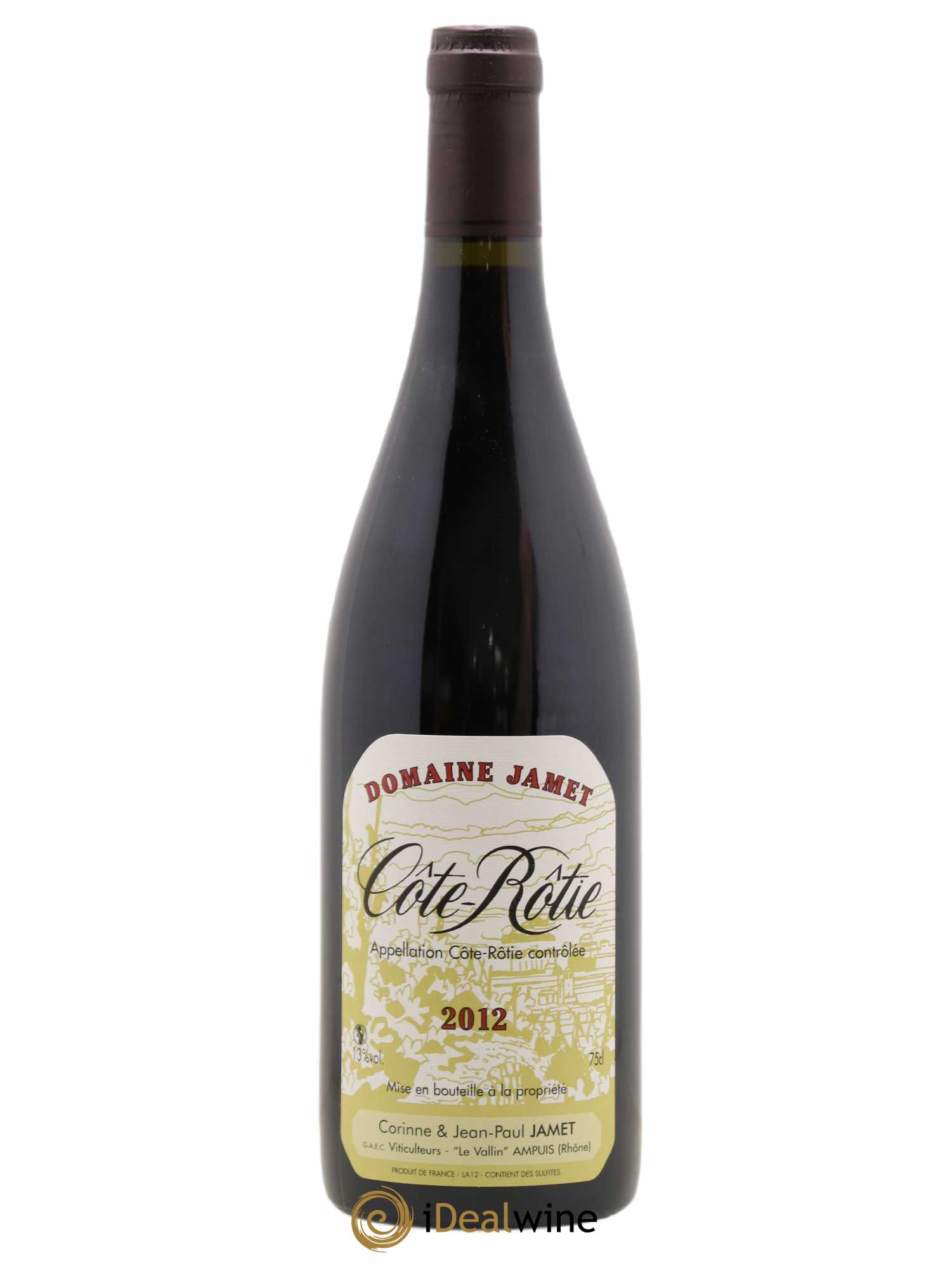 Côte-Rôtie Jamet (Domaine) 2012 - Lot de 1 bouteille - 0