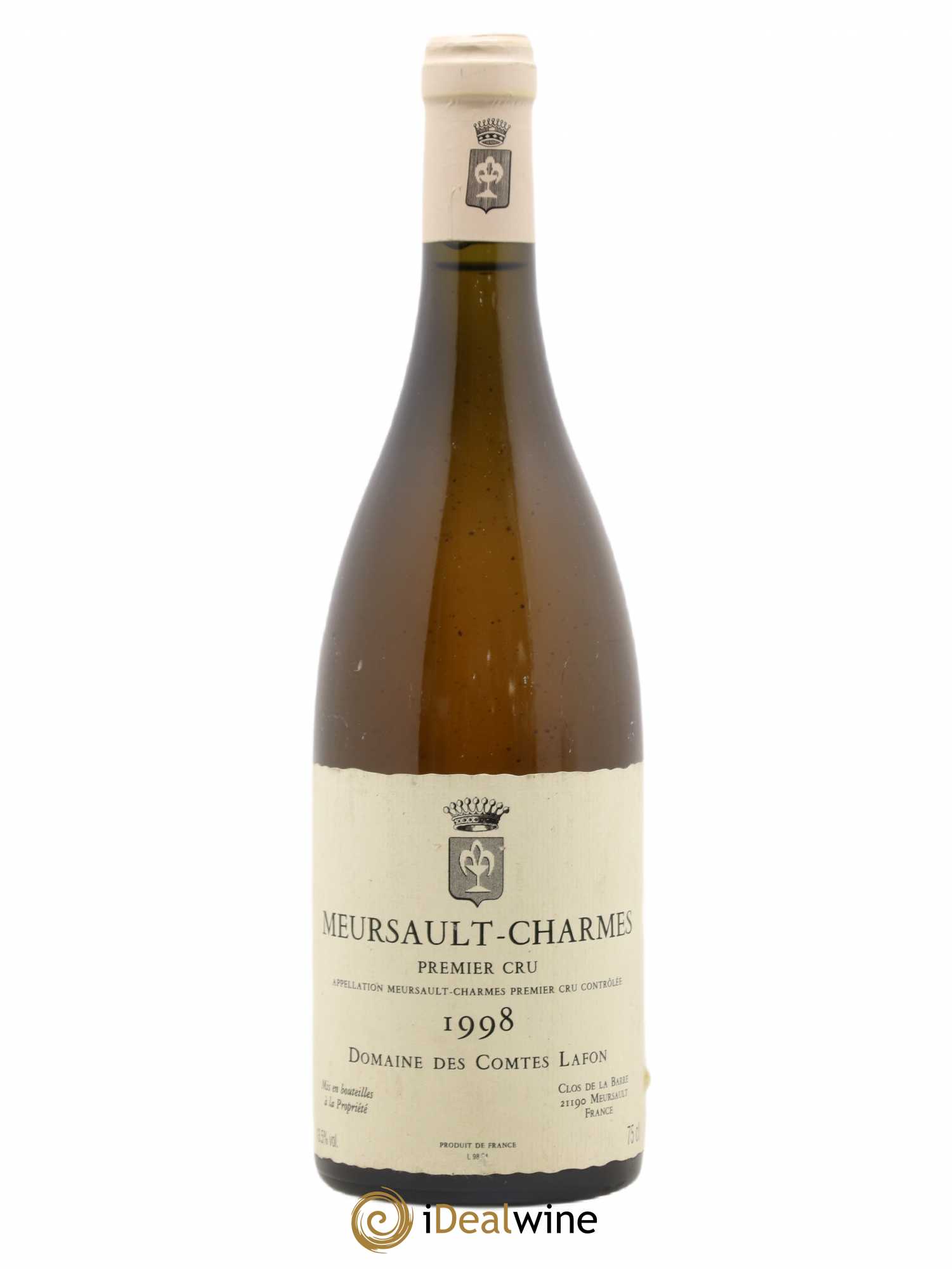 Meursault 1er Cru Charmes Comtes Lafon (Domaine des) 1998 - Lot de 1 bouteille - 0