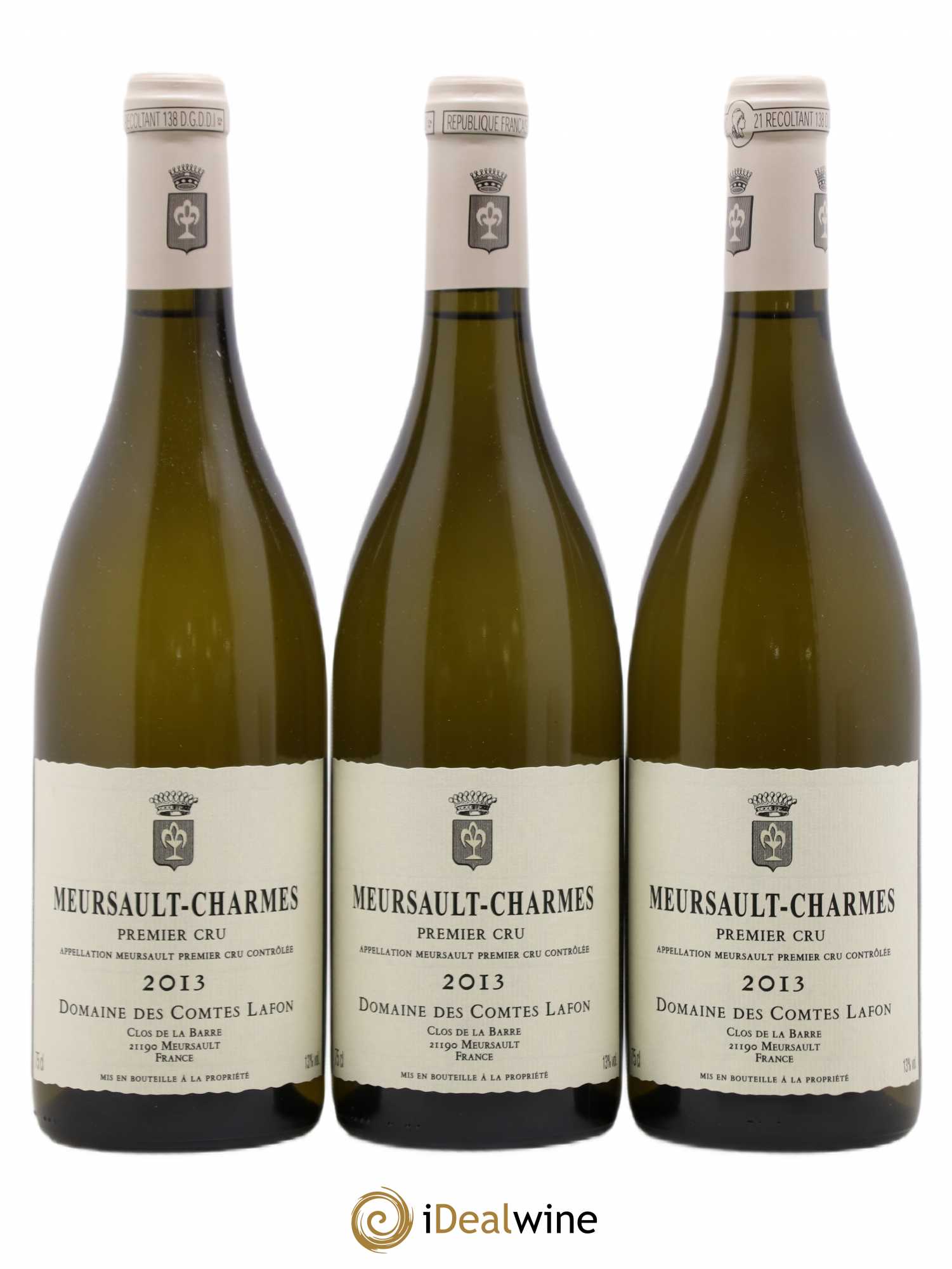 Meursault 1er Cru Charmes Comtes Lafon (Domaine des) 2013 - Lot de 3 bouteilles - 0