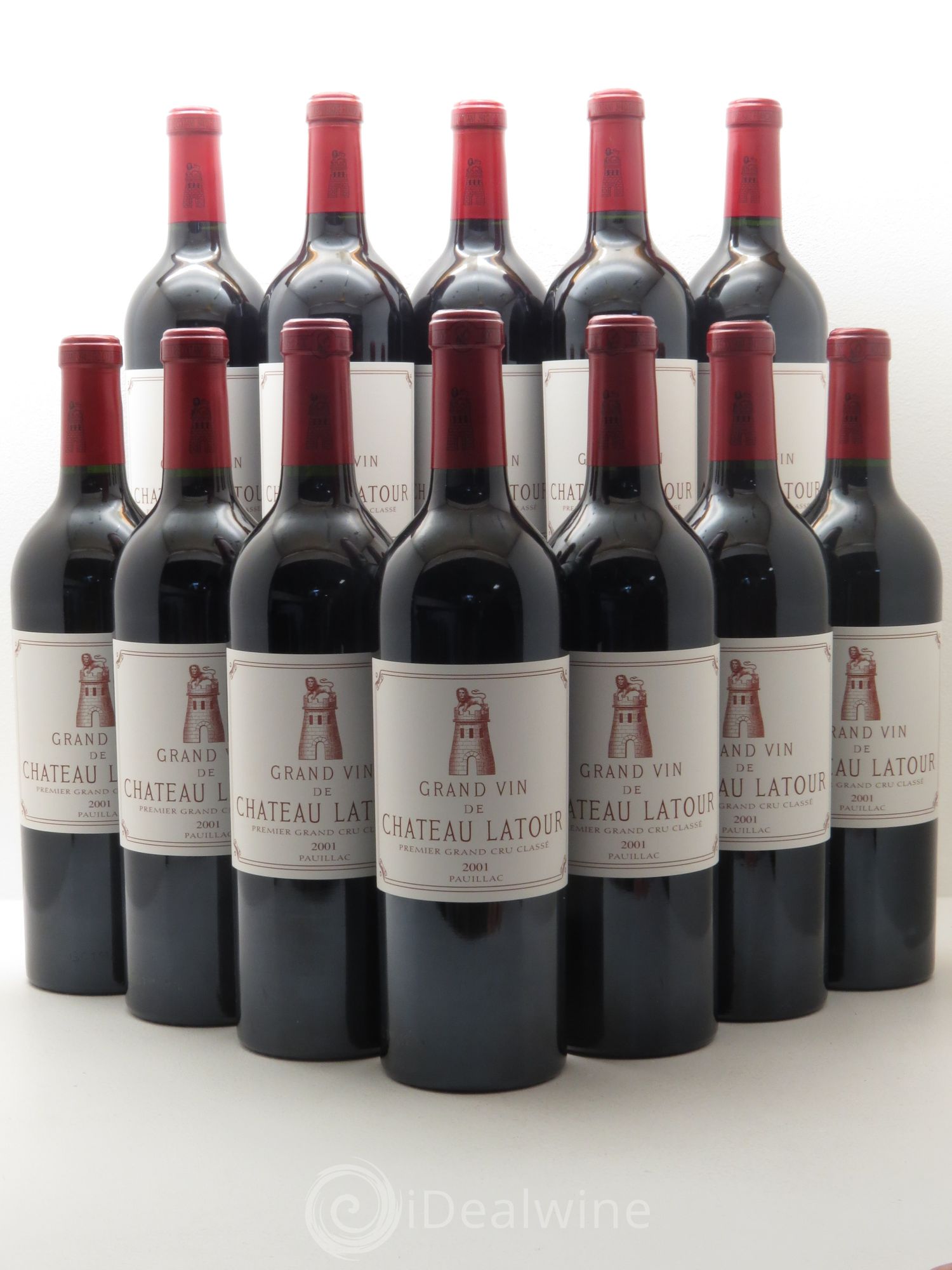 Château Latour 1er Grand Cru Classé 2001 - Lot de 12 bouteilles - 0