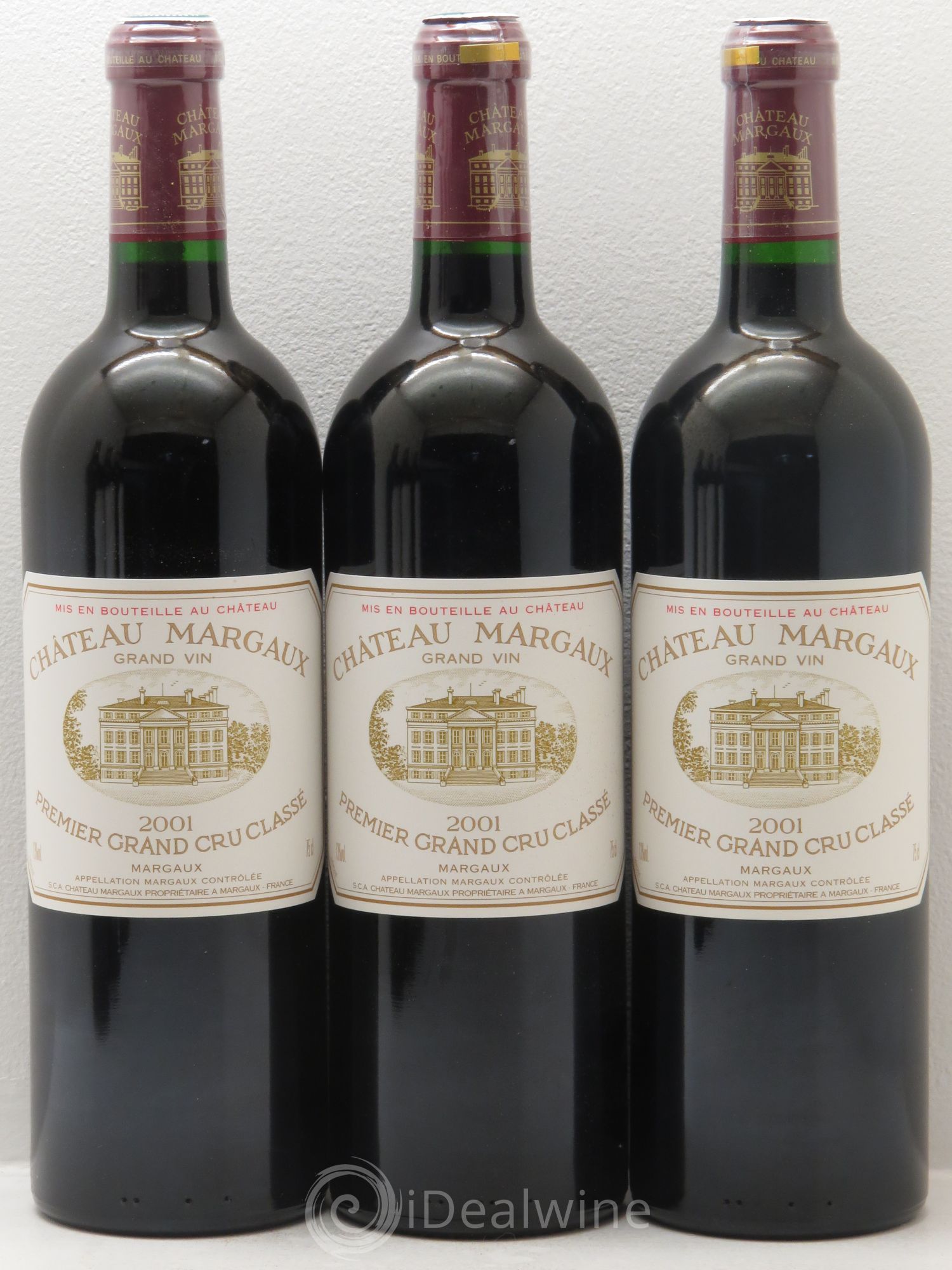 Château Margaux 1er Grand Cru Classé 2001 - Lot de 6 bouteilles - 1