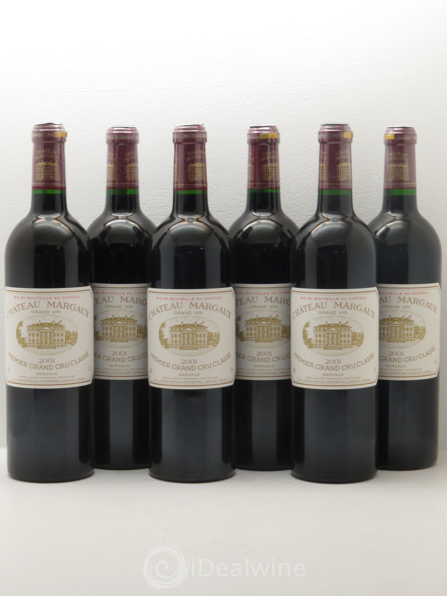 Château Margaux 1er Grand Cru Classé 2001 - Lot de 6 bouteilles - 0