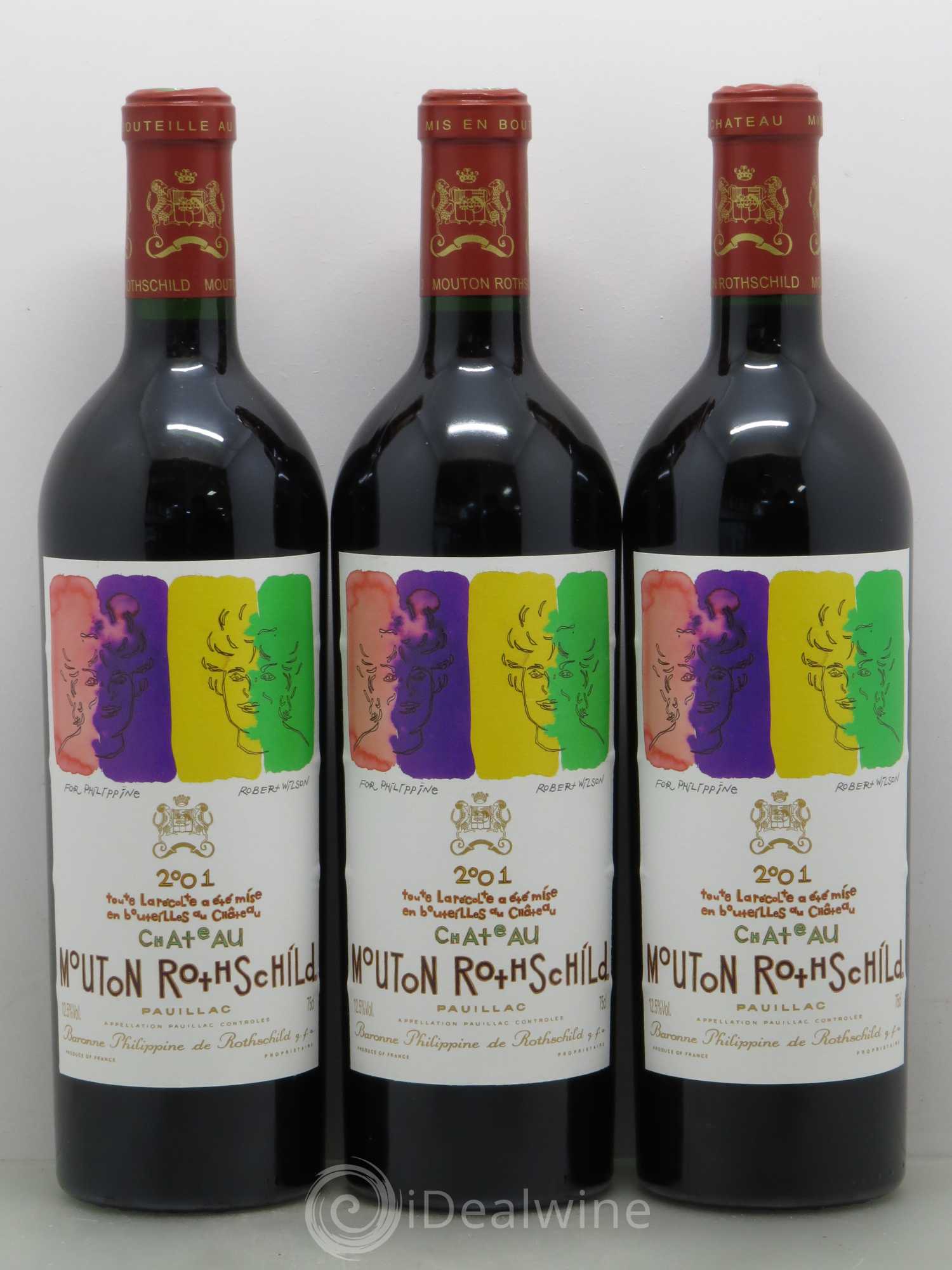 Château Mouton Rothschild 1er Grand Cru Classé 2001 - Lot de 12 bouteilles - 3