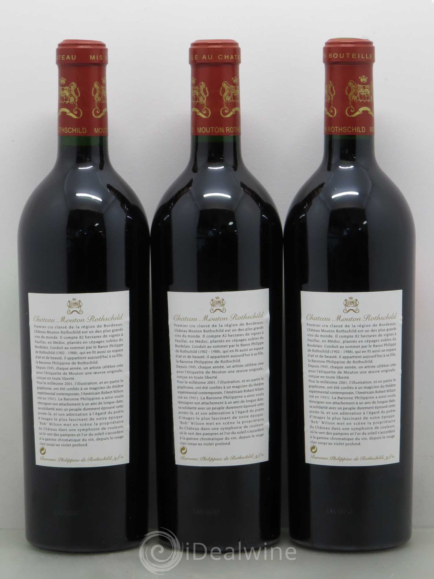 Château Mouton Rothschild 1er Grand Cru Classé 2001 - Lot de 12 bouteilles - 4