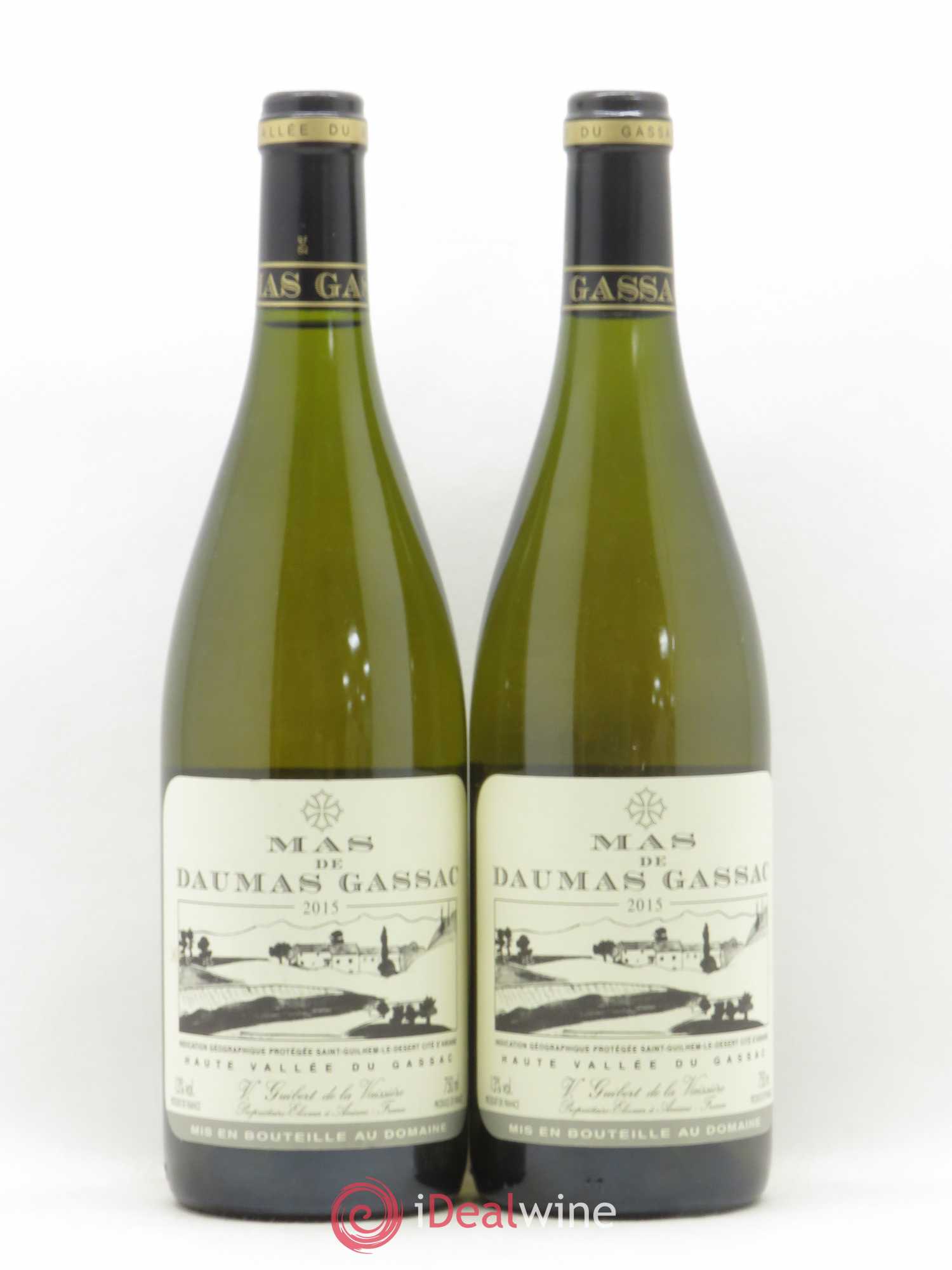 Saint-Guilhem-le-Désert - Cité d'Aniane Mas Daumas Gassac Famille Guibert de La Vaissière 2015 - Lot de 2 bouteilles - 0