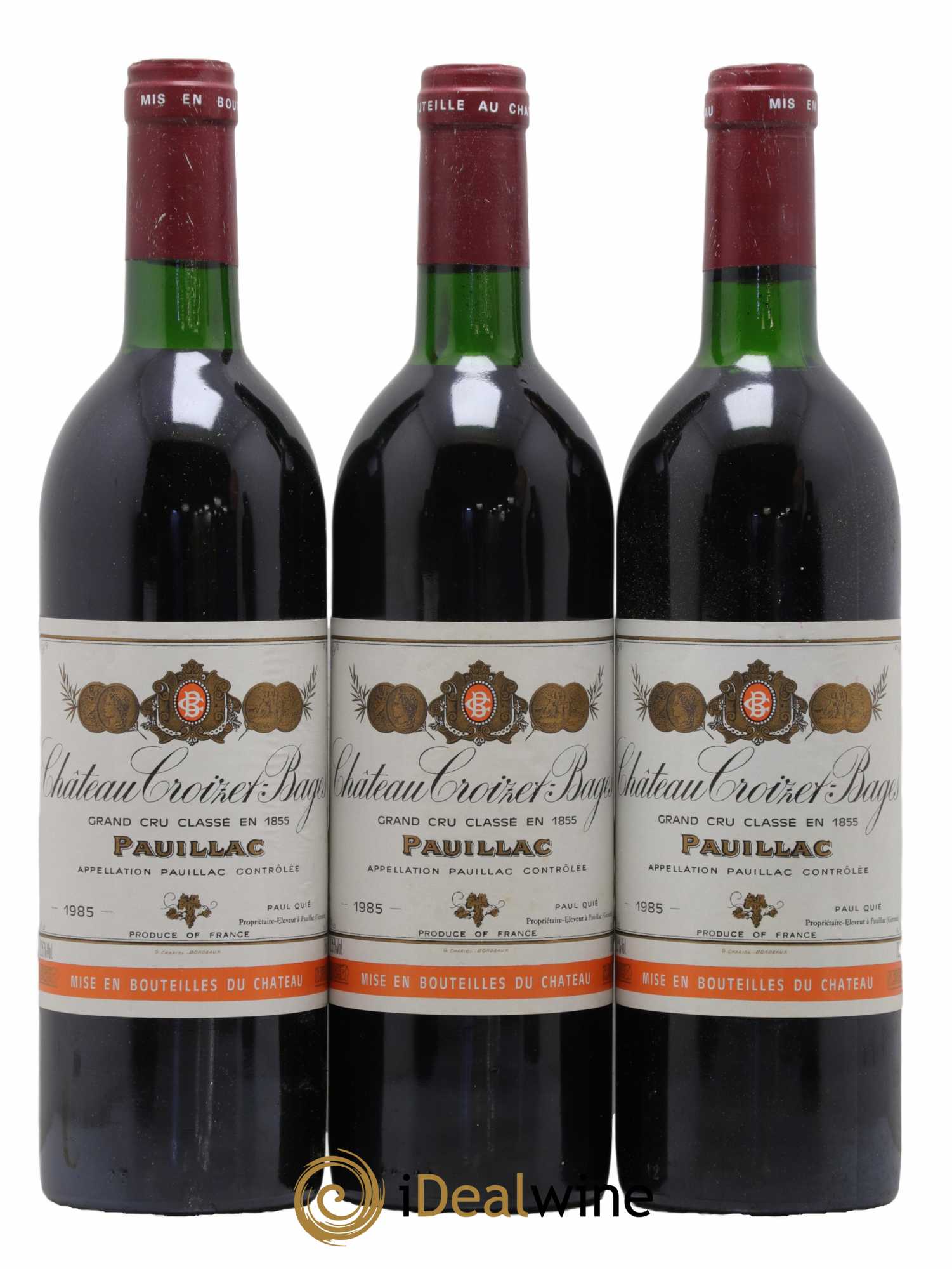Château Croizet Bages 5ème Grand Cru Classé 1985 - Lot de 6 bouteilles - 2