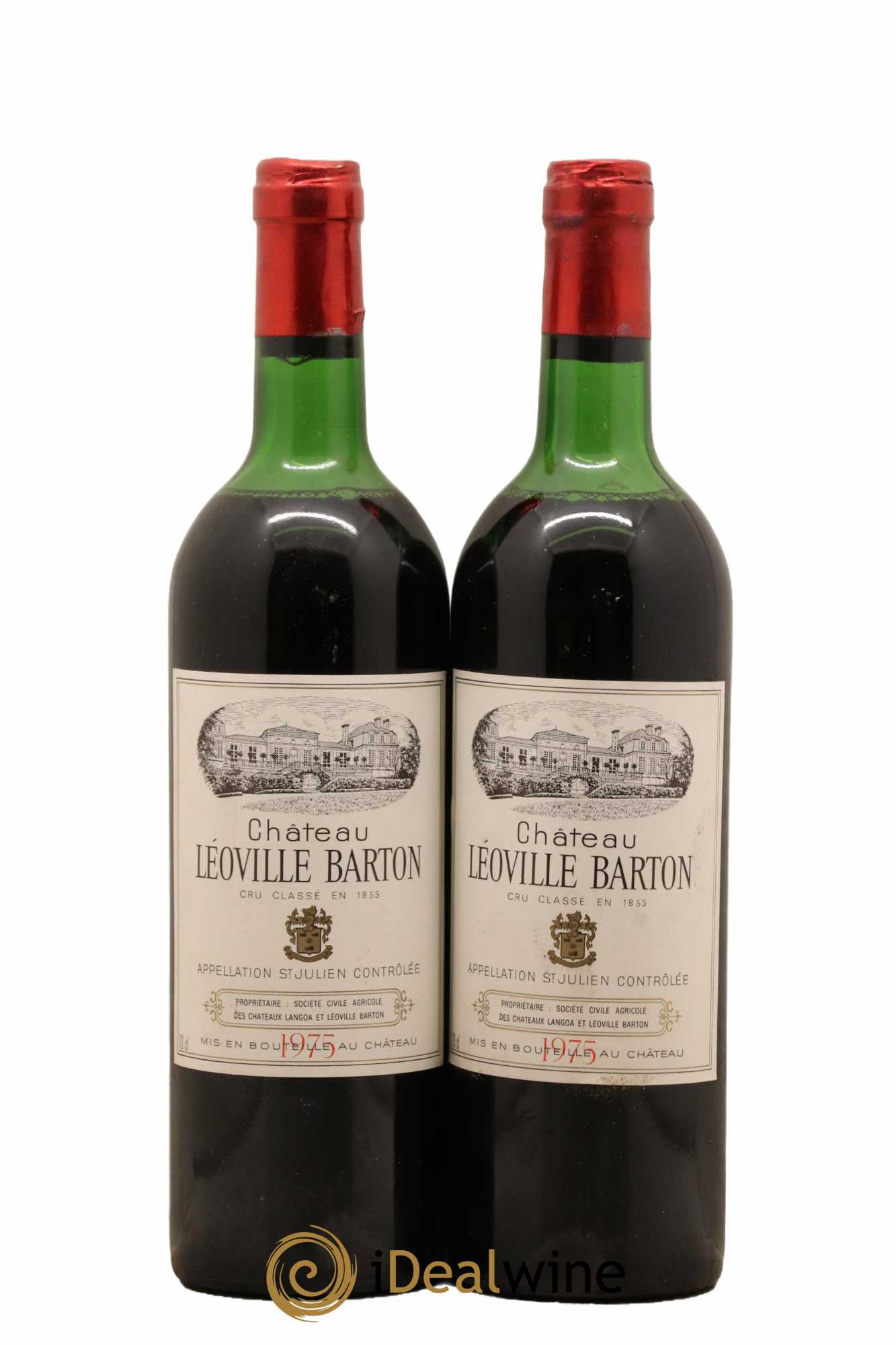 Château Léoville Barton 2ème Grand Cru Classé 1975 - Lot de 2 bouteilles - 0
