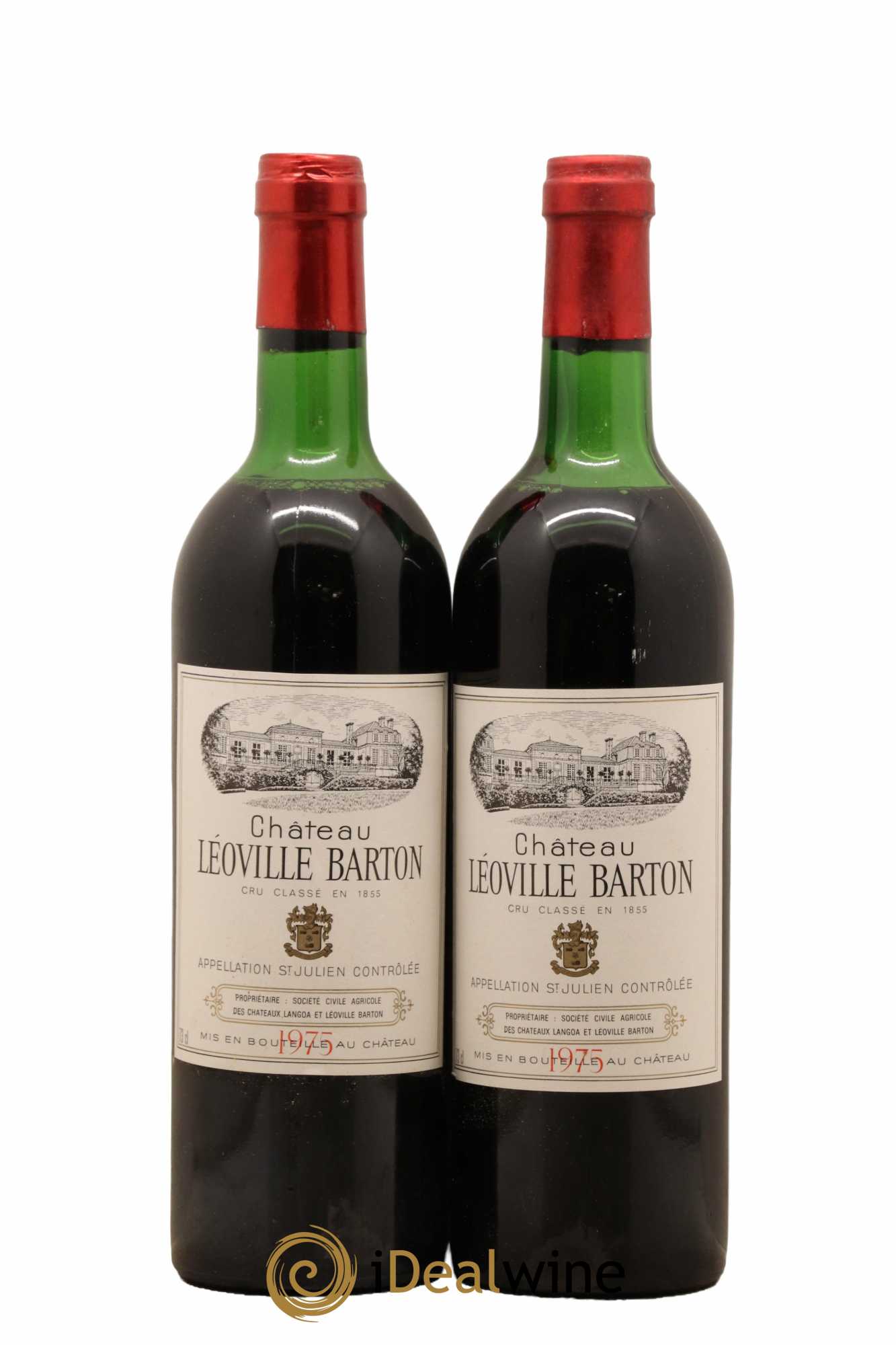 Château Léoville Barton 2ème Grand Cru Classé 1975 - Lot de 2 bouteilles - 0