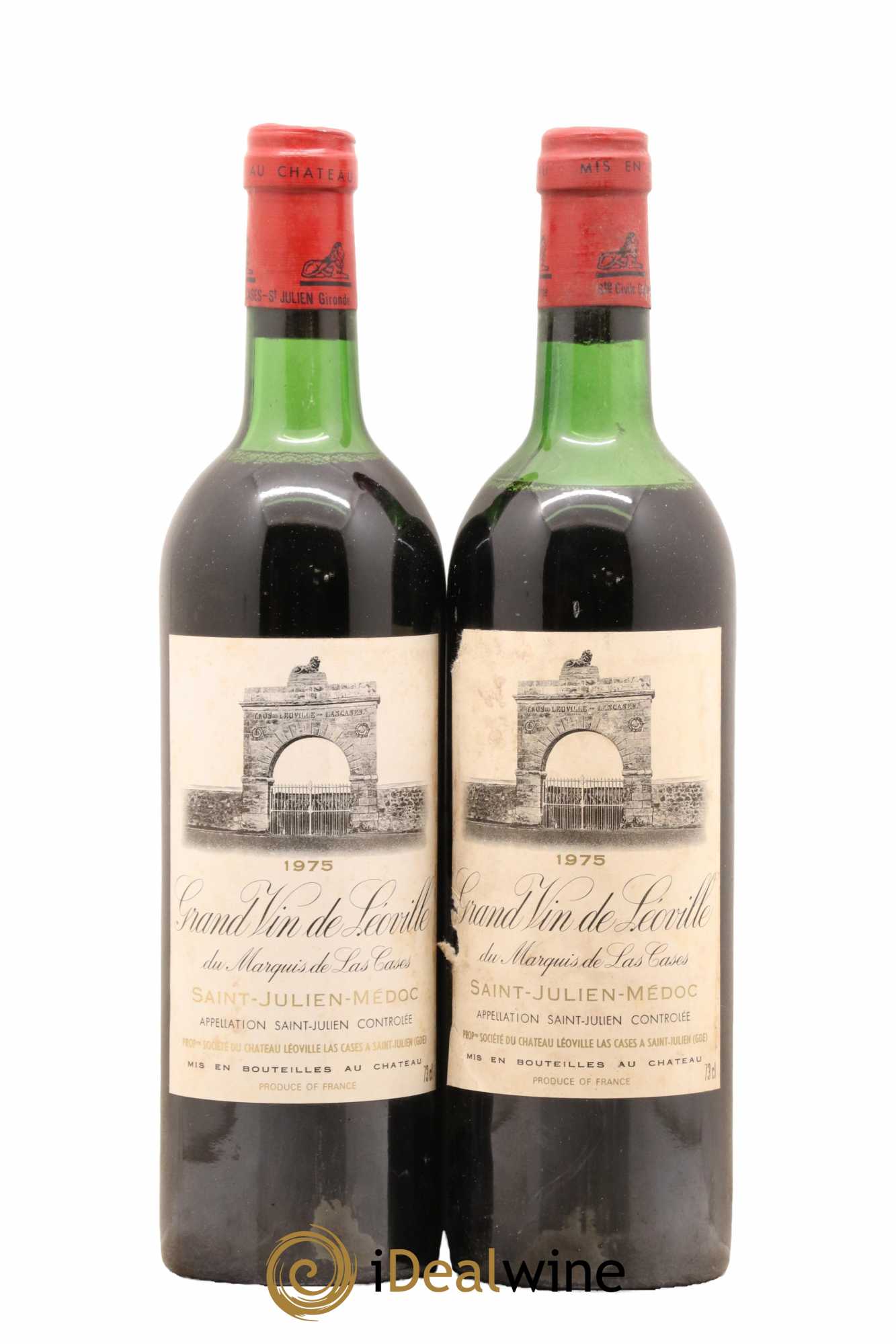 Château Léoville Las Cases 2ème Grand Cru Classé 1975 - Lot de 2 bouteilles - 0
