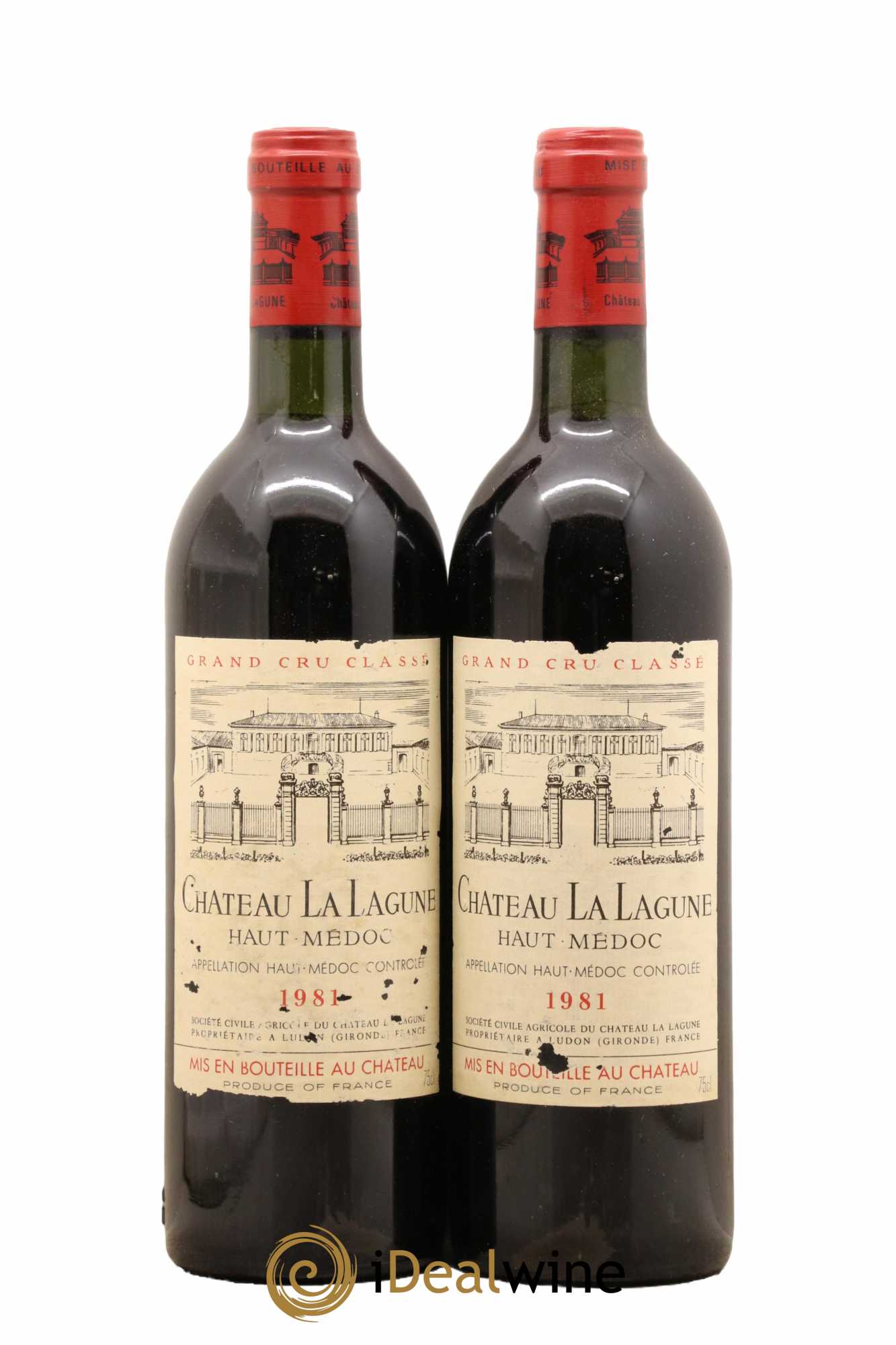 Château la Lagune 3ème Grand Cru Classé 1981 - Lot de 2 bouteilles - 0