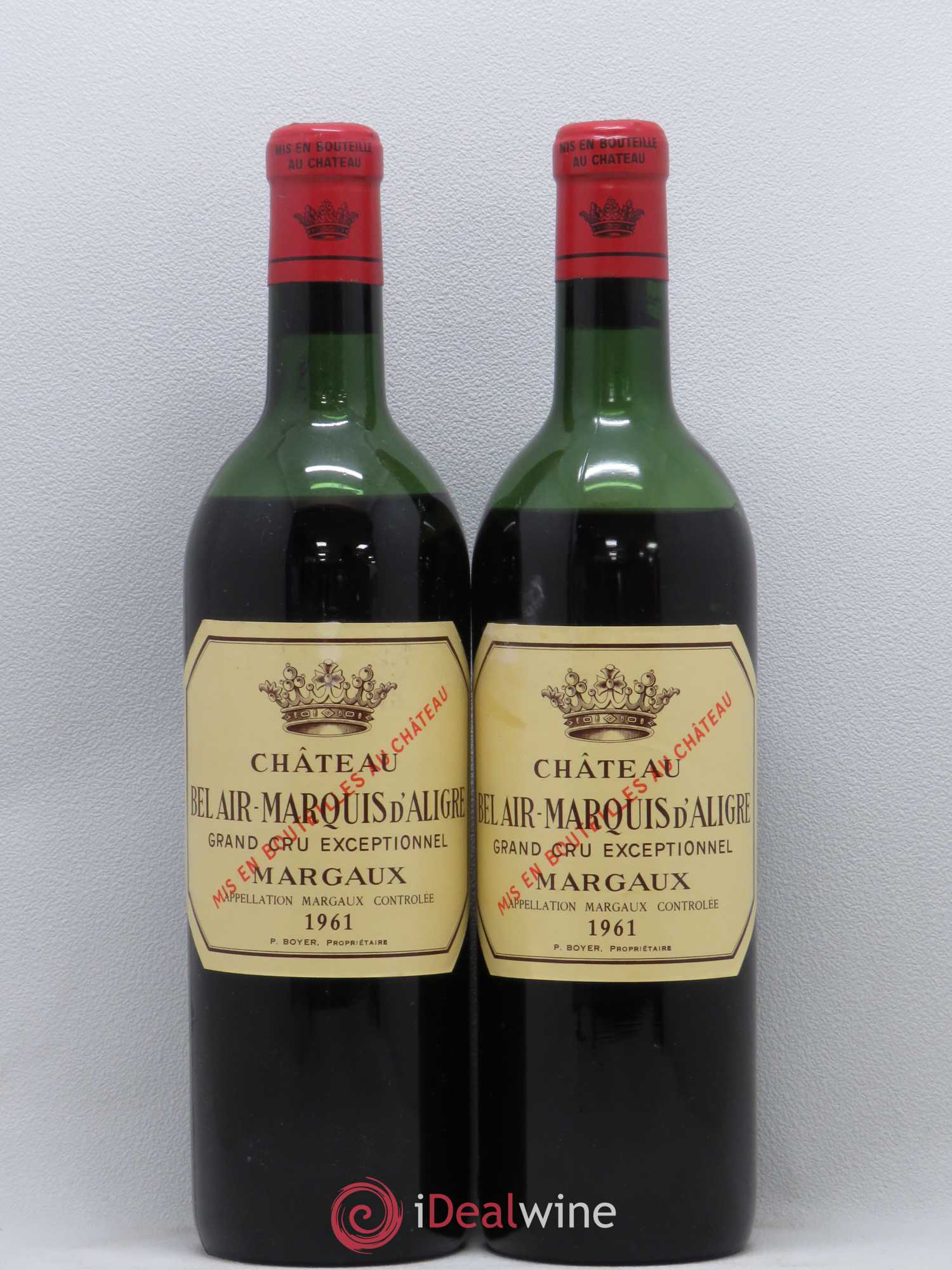 Château Bel Air Marquis d'Aligre 1961 - Lot de 2 bouteilles - 0