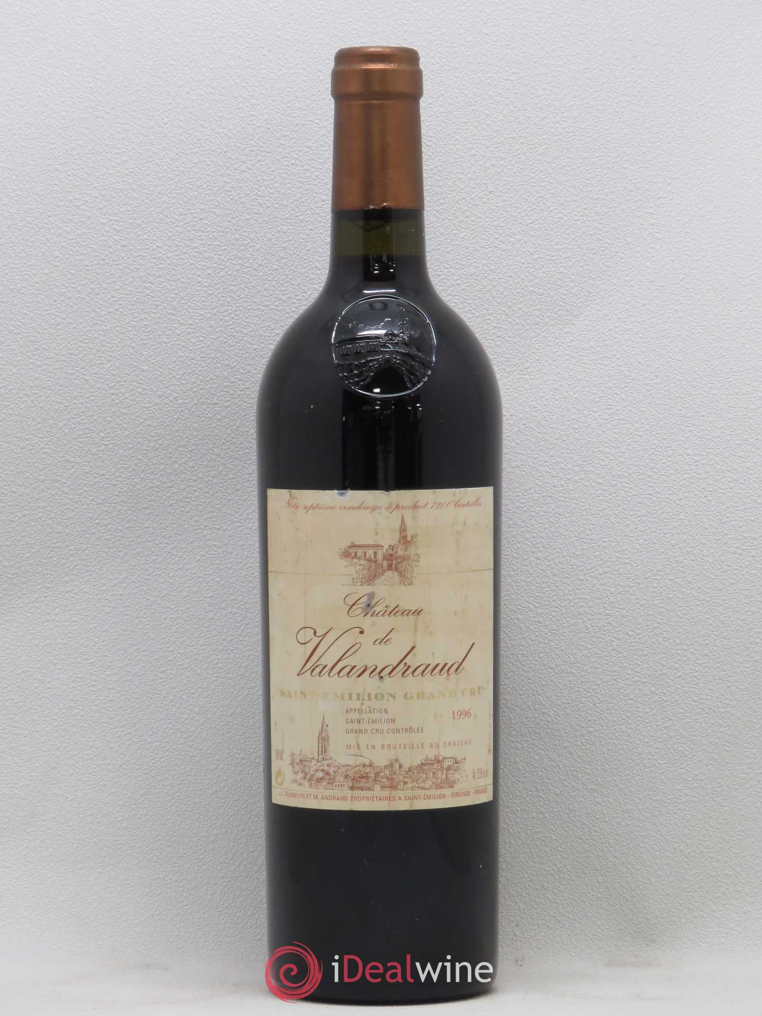 Château de Valandraud 1996 - Lot de 1 bouteille - 0