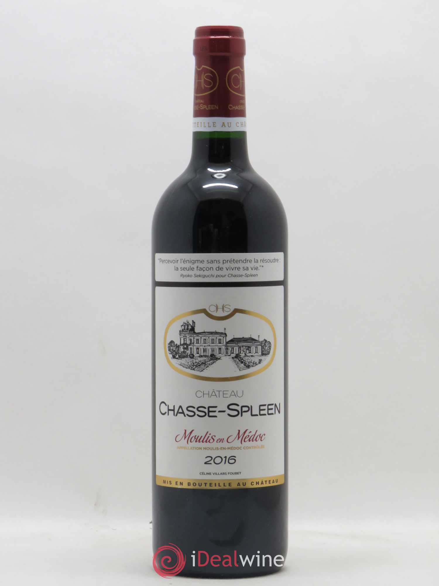 Château Chasse Spleen 2016 - Lot de 1 bouteille - 0