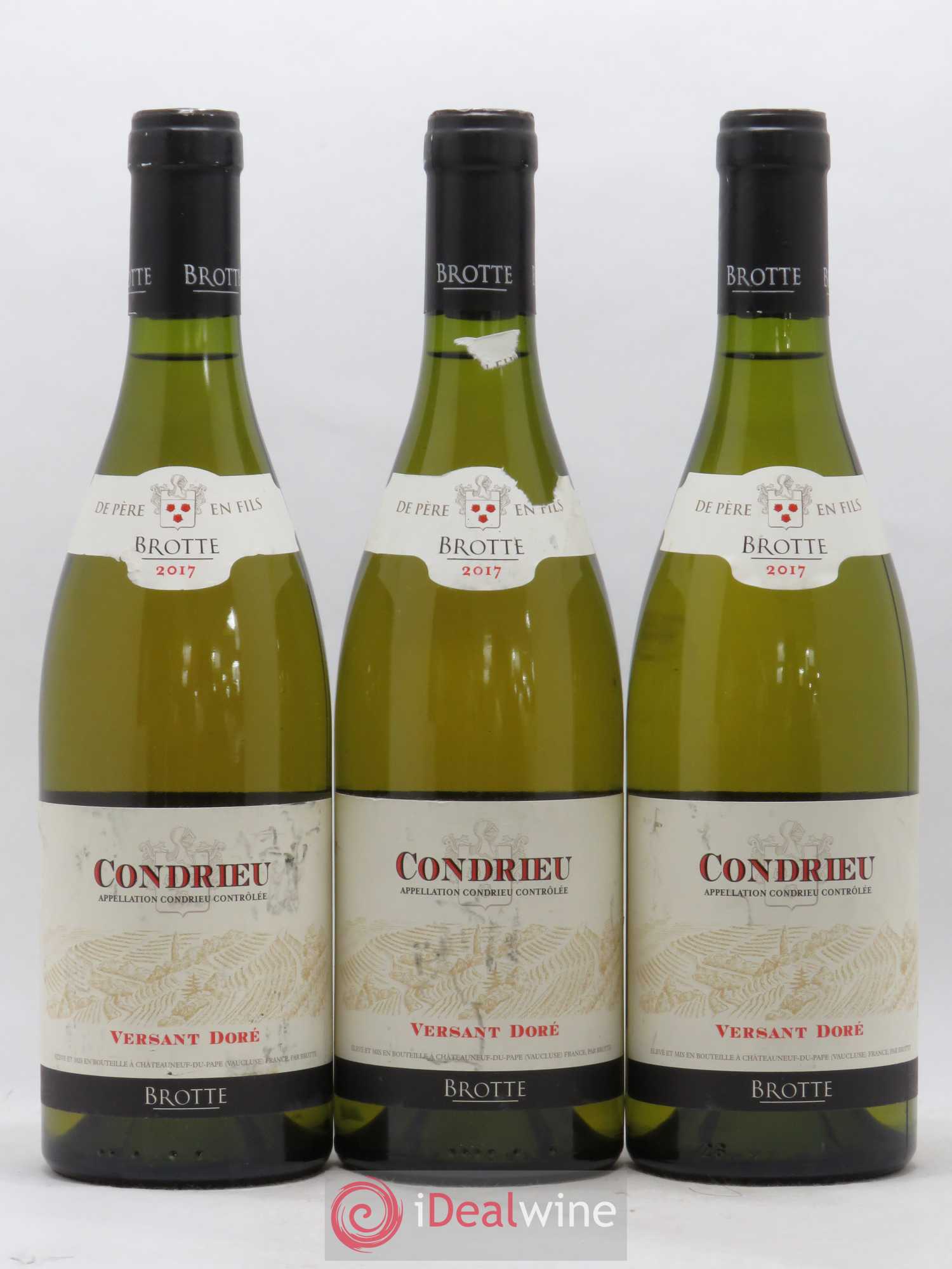 Condrieu Versant Doré Brotte 2017 - Posten von 3 Flaschen - 0