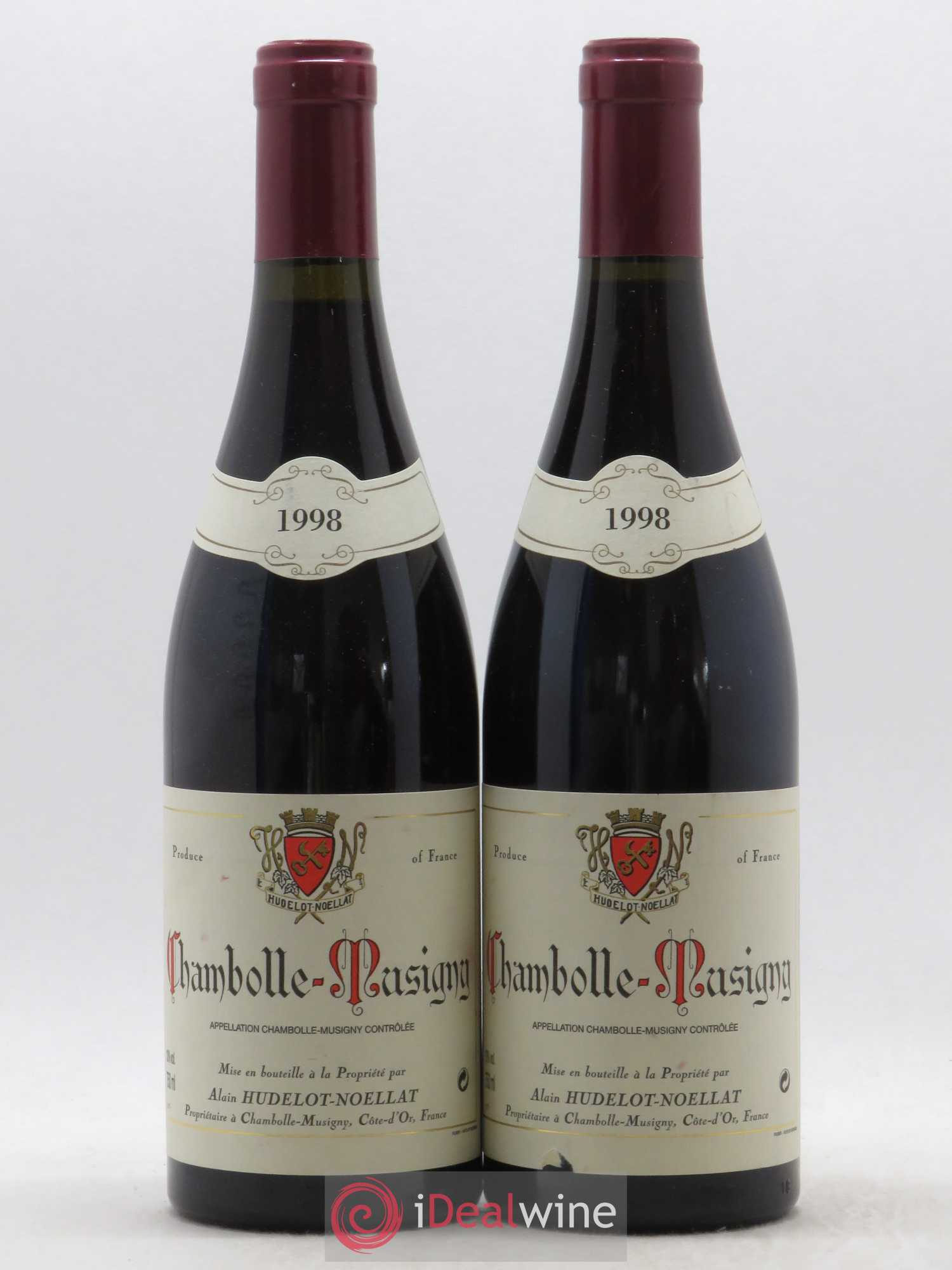 Chambolle-Musigny Hudelot-Noëllat 1998 - Lot de 2 bouteilles - 0