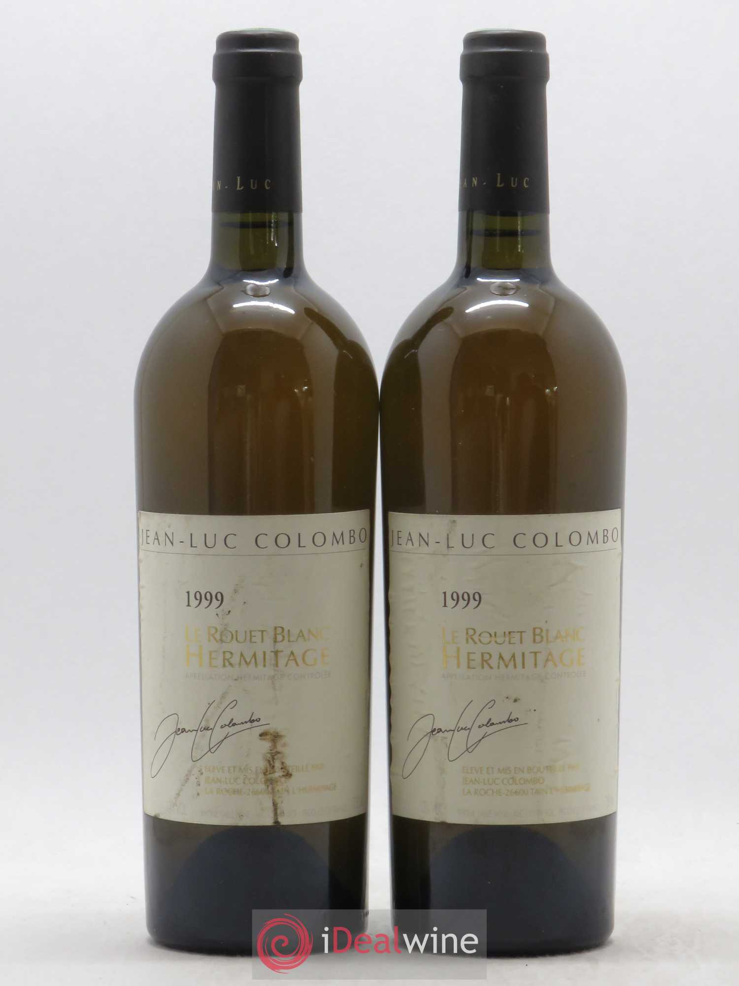 Hermitage Le Rouet blanc Jean Luc Colombo 1999 - Lot de 2 bouteilles - 0